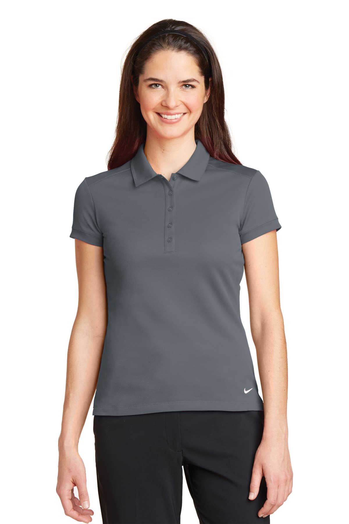 Nike Women's Dri-FIT Solid Icon Pique Modern Fit Polo. 746100 thumbnail 4