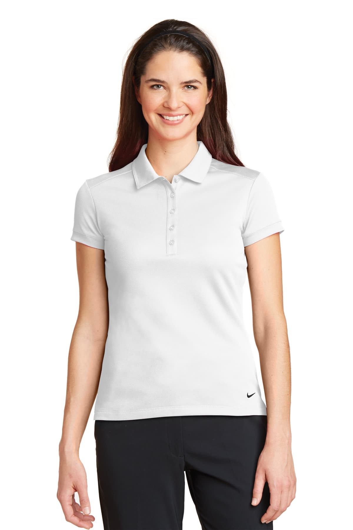 Nike Women's Dri-FIT Solid Icon Pique Modern Fit Polo. 746100 thumbnail 3