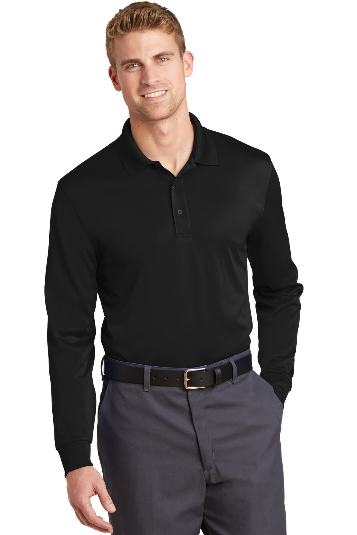 CornerStone ® Select Snag-Proof Long Sleeve Polo. CS412LS thumbnail 2