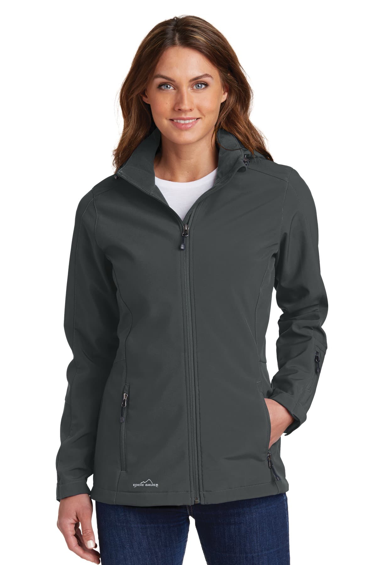 Eddie Bauer ® Women's Hooded Soft Shell Parka. EB537 thumbnail 4