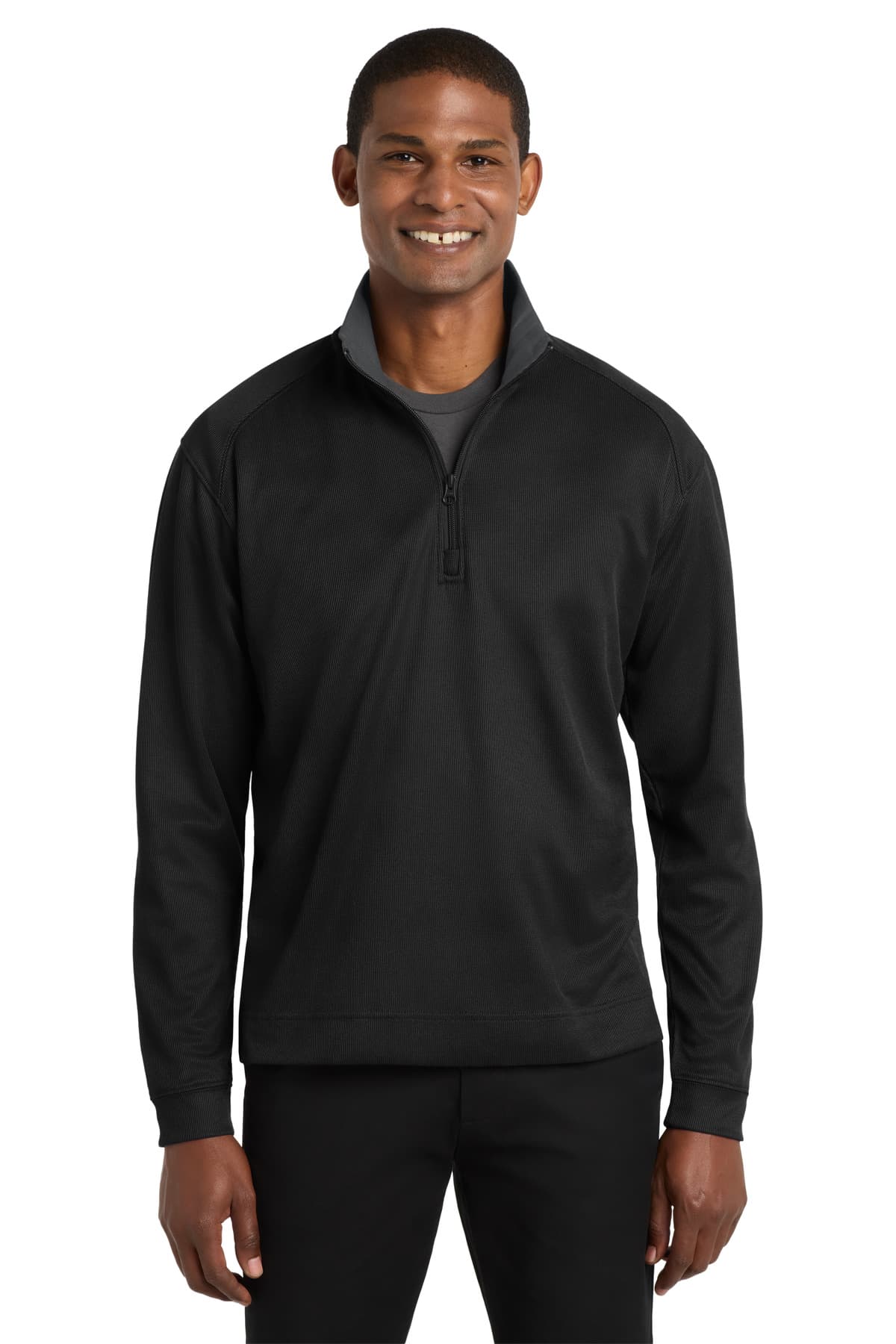 Port Authority ® Vertical Texture 1/4-Zip Pullover. K805 thumbnail 2