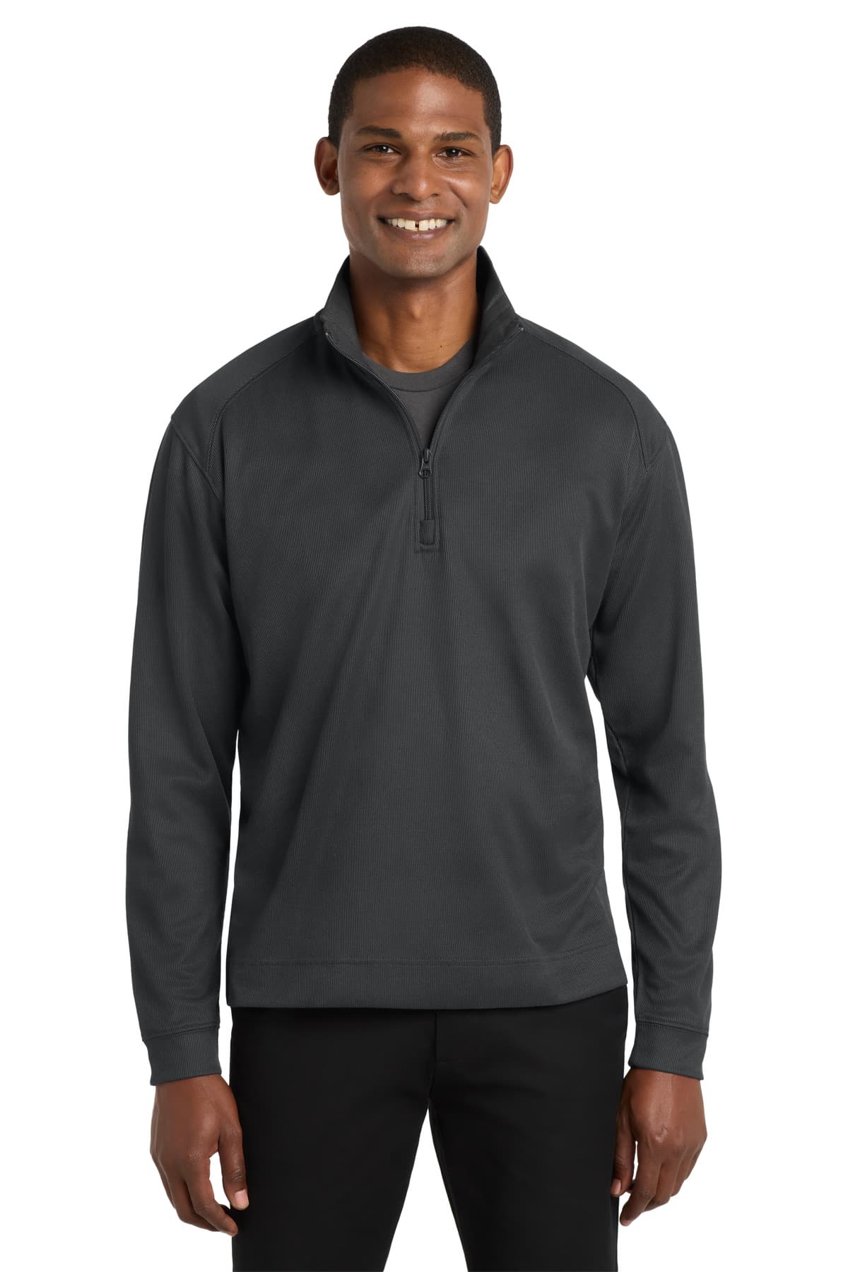 Port Authority ® Vertical Texture 1/4-Zip Pullover. K805 thumbnail 3
