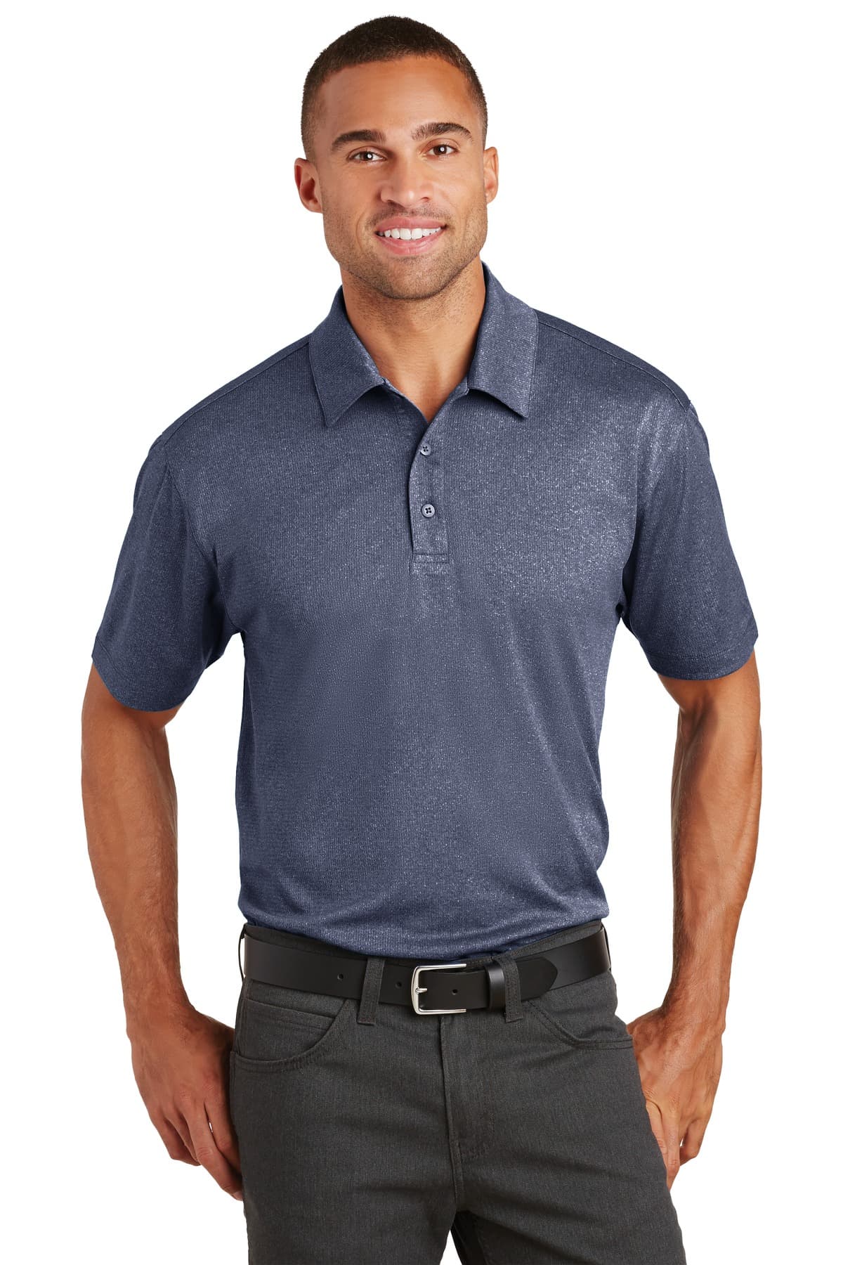 Port Authority ® Trace Heather Polo. K576 thumbnail 3