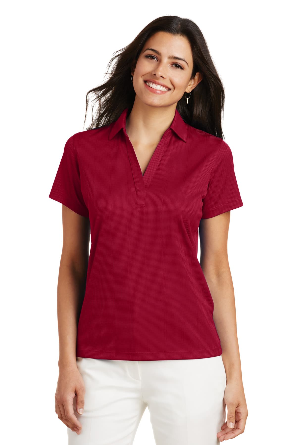 Port Authority ® Women's Performance Fine Jacquard Polo. L528 thumbnail 4