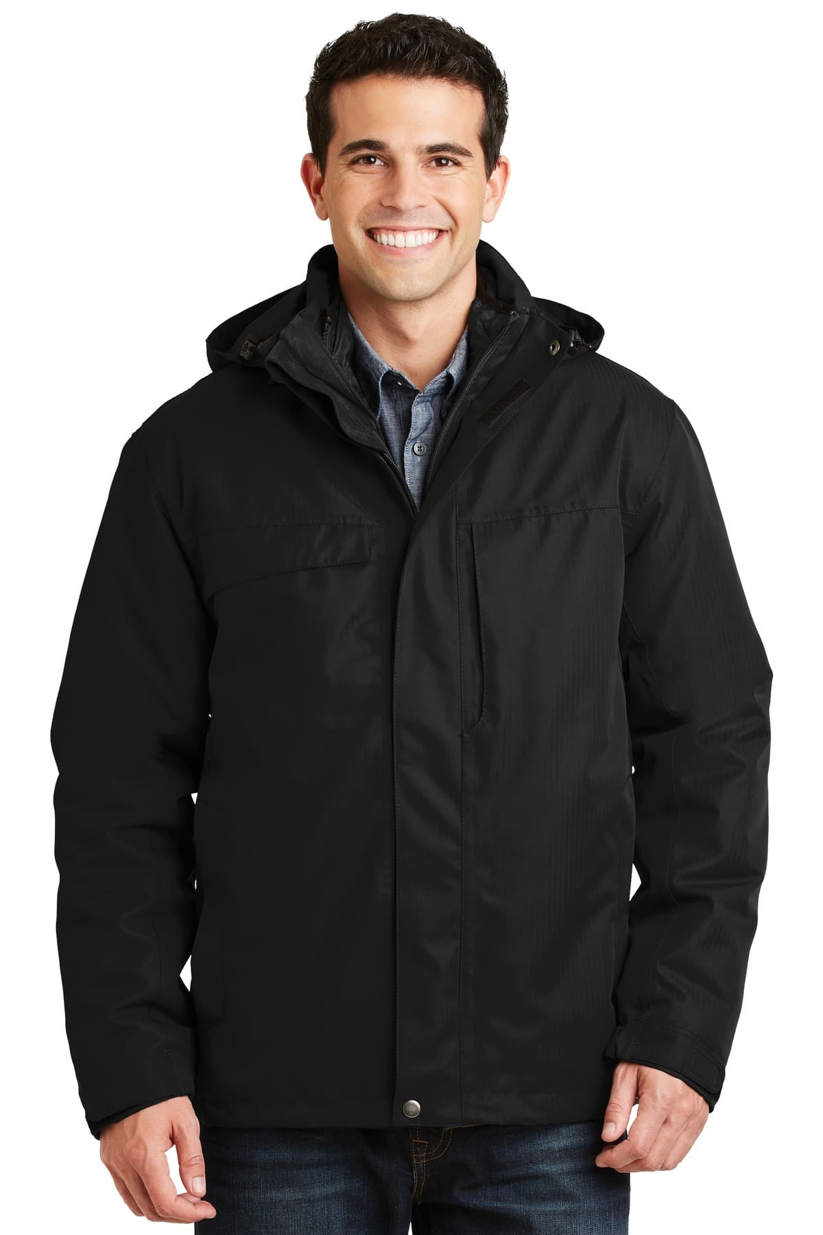 Port Authority ® Herringbone 3-in-1 Parka. J302 thumbnail 2