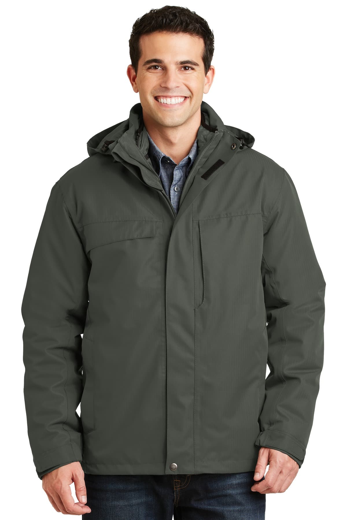 Port Authority ® Herringbone 3-in-1 Parka. J302 thumbnail 3