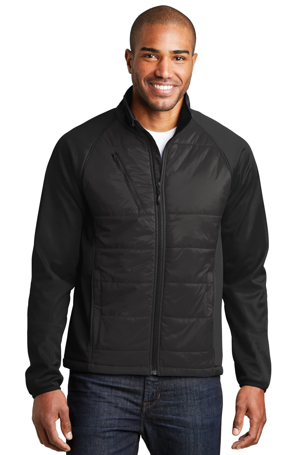 Port Authority ® Hybrid Soft Shell Jacket. J787 thumbnail 2