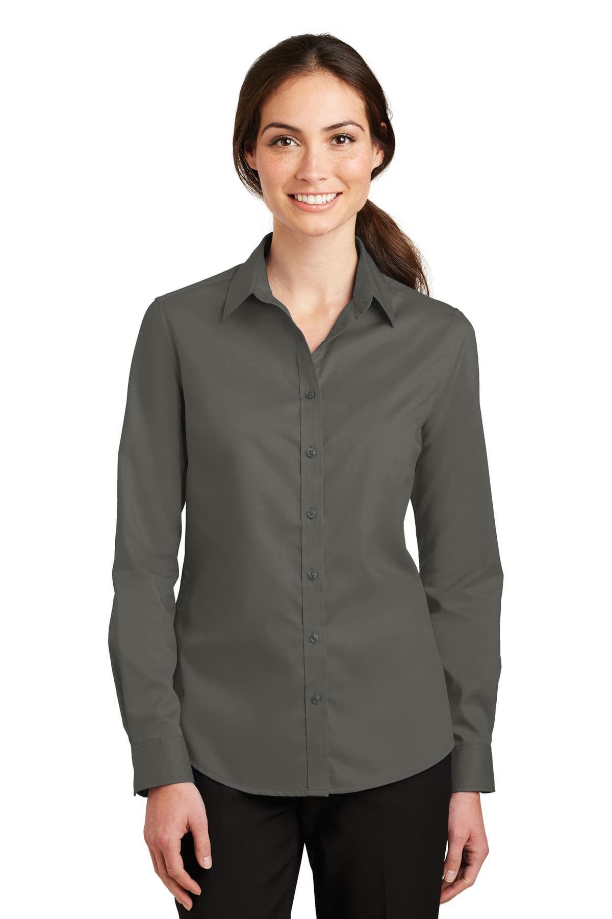 Port Authority ® Women's SuperPro  Twill Shirt. L663 thumbnail 4