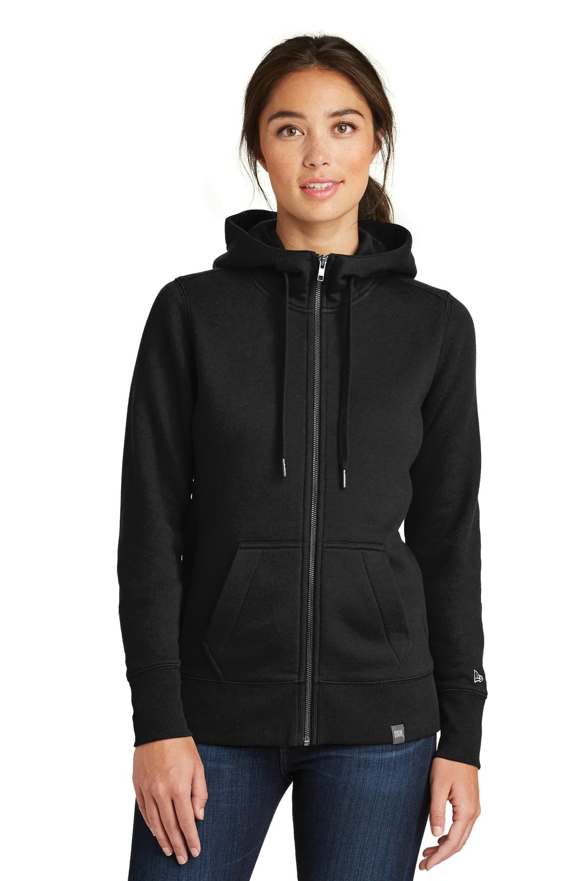 New Era ® Women's French Terry Full-Zip Hoodie. LNEA502 thumbnail 2