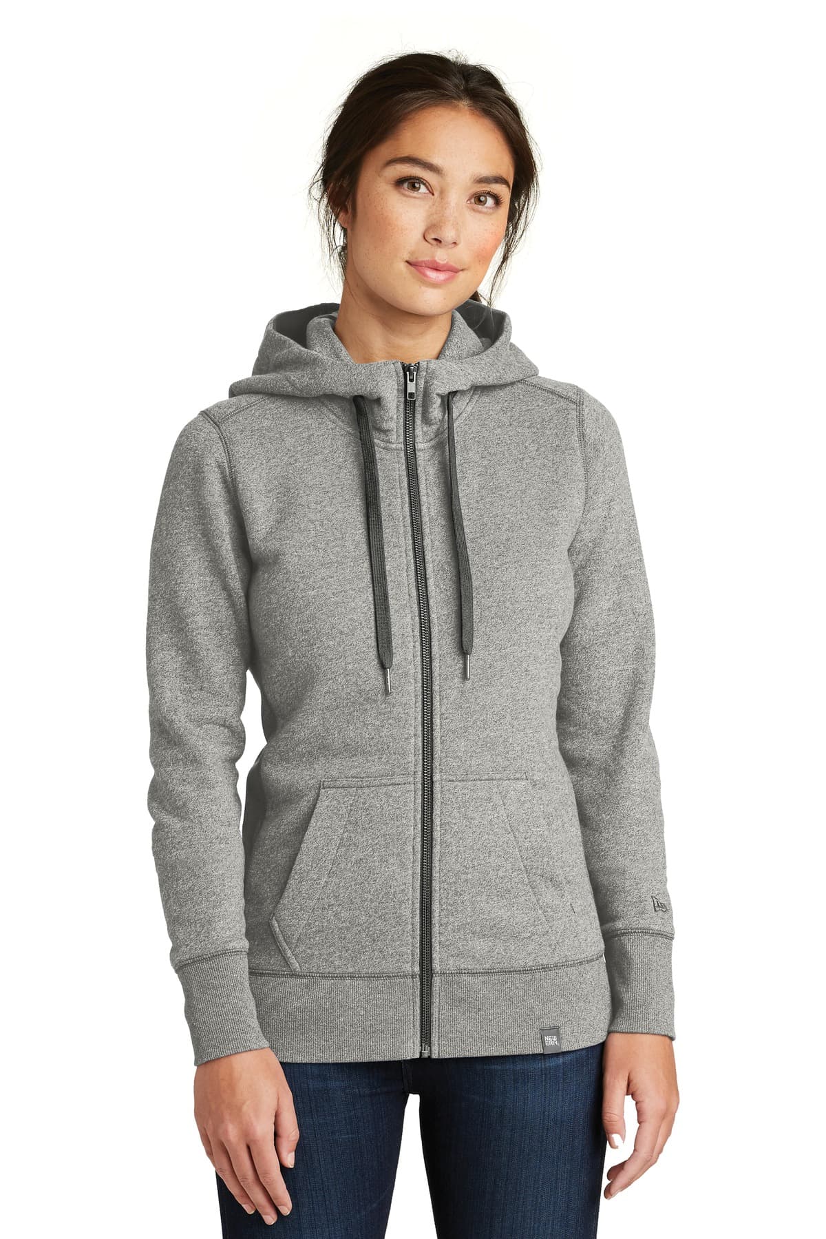 New Era ® Women's French Terry Full-Zip Hoodie. LNEA502 thumbnail 5