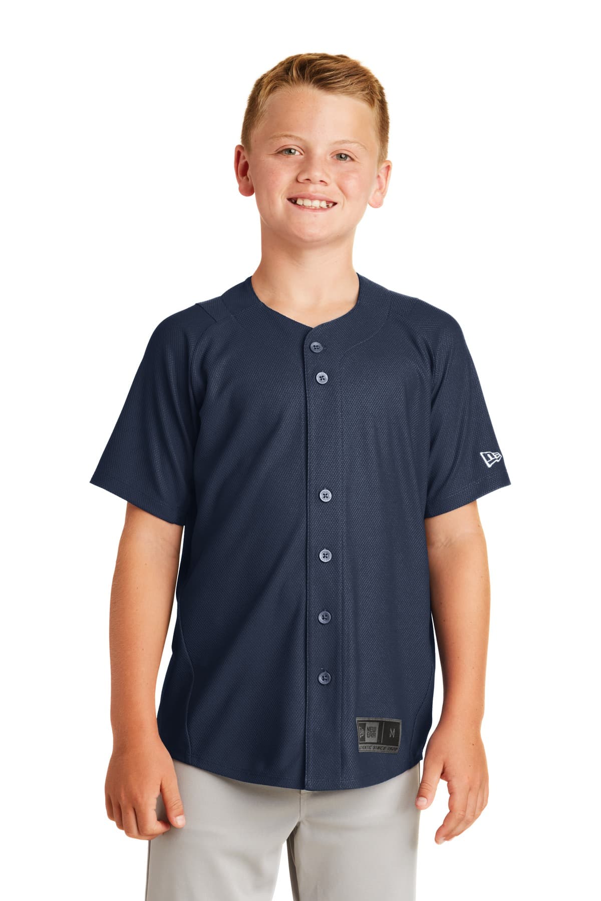 New Era ® Youth Diamond Era Full-Button Jersey. YNEA220 thumbnail 3