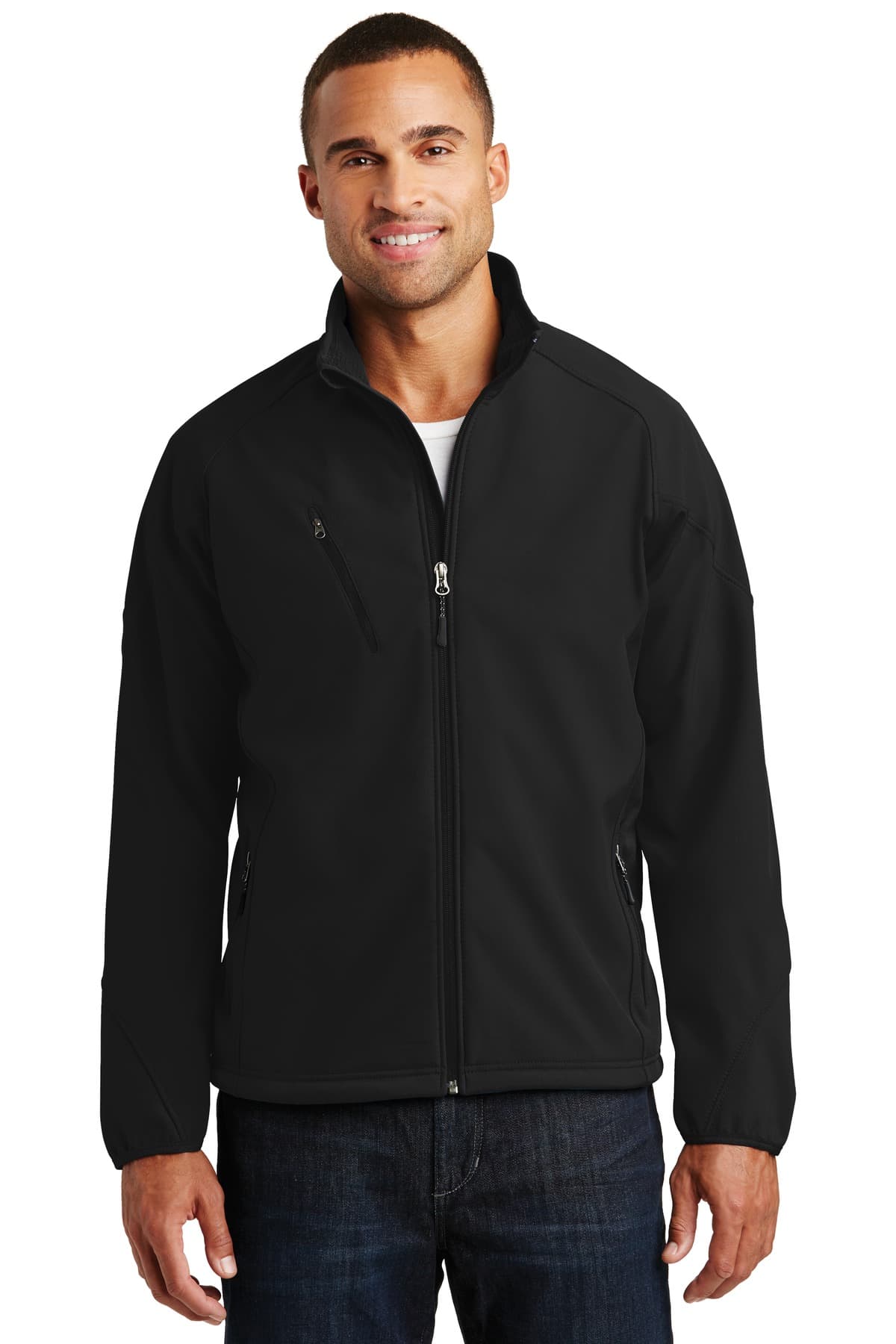 Port Authority ® Textured Soft Shell Jacket. J705 thumbnail 2