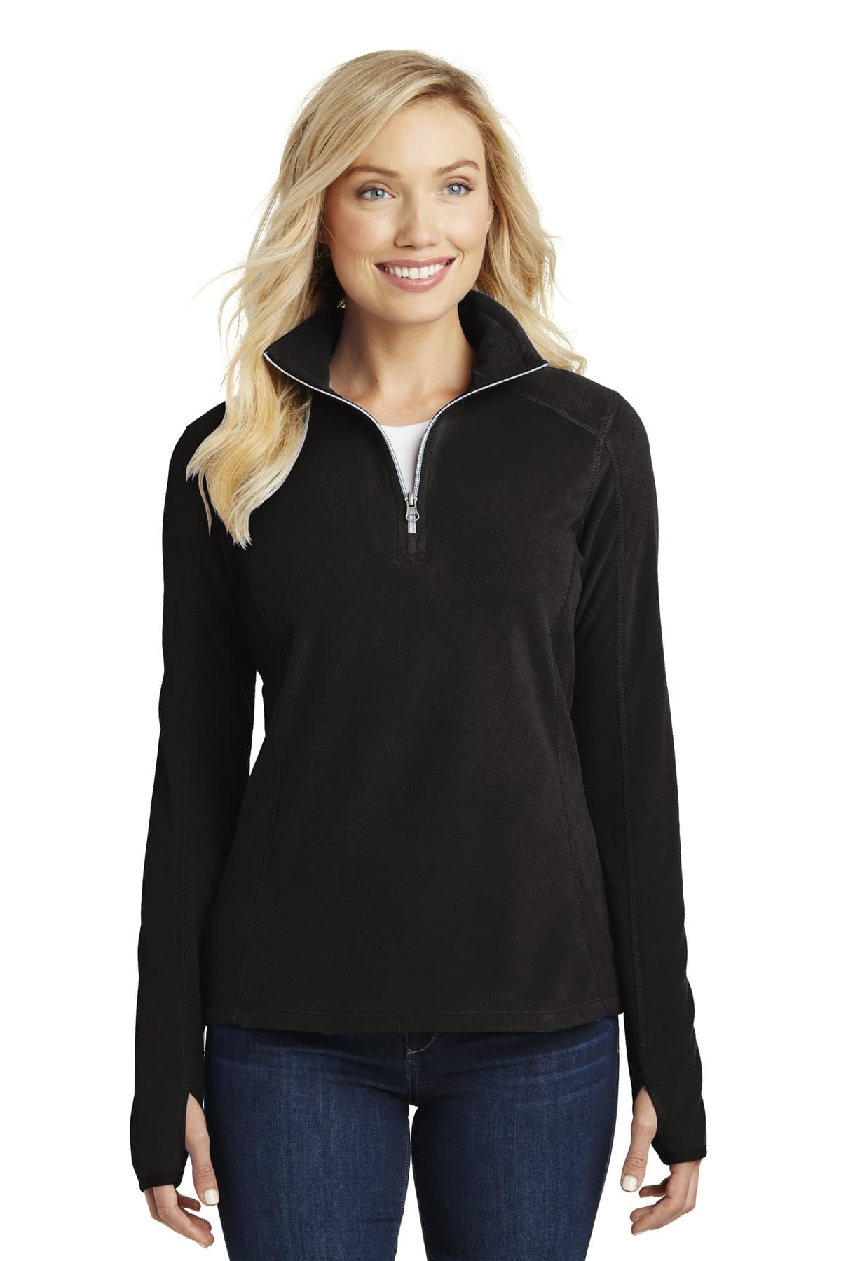 Port Authority ® Women's Microfleece 1/2-Zip Pullover. L224 thumbnail 2