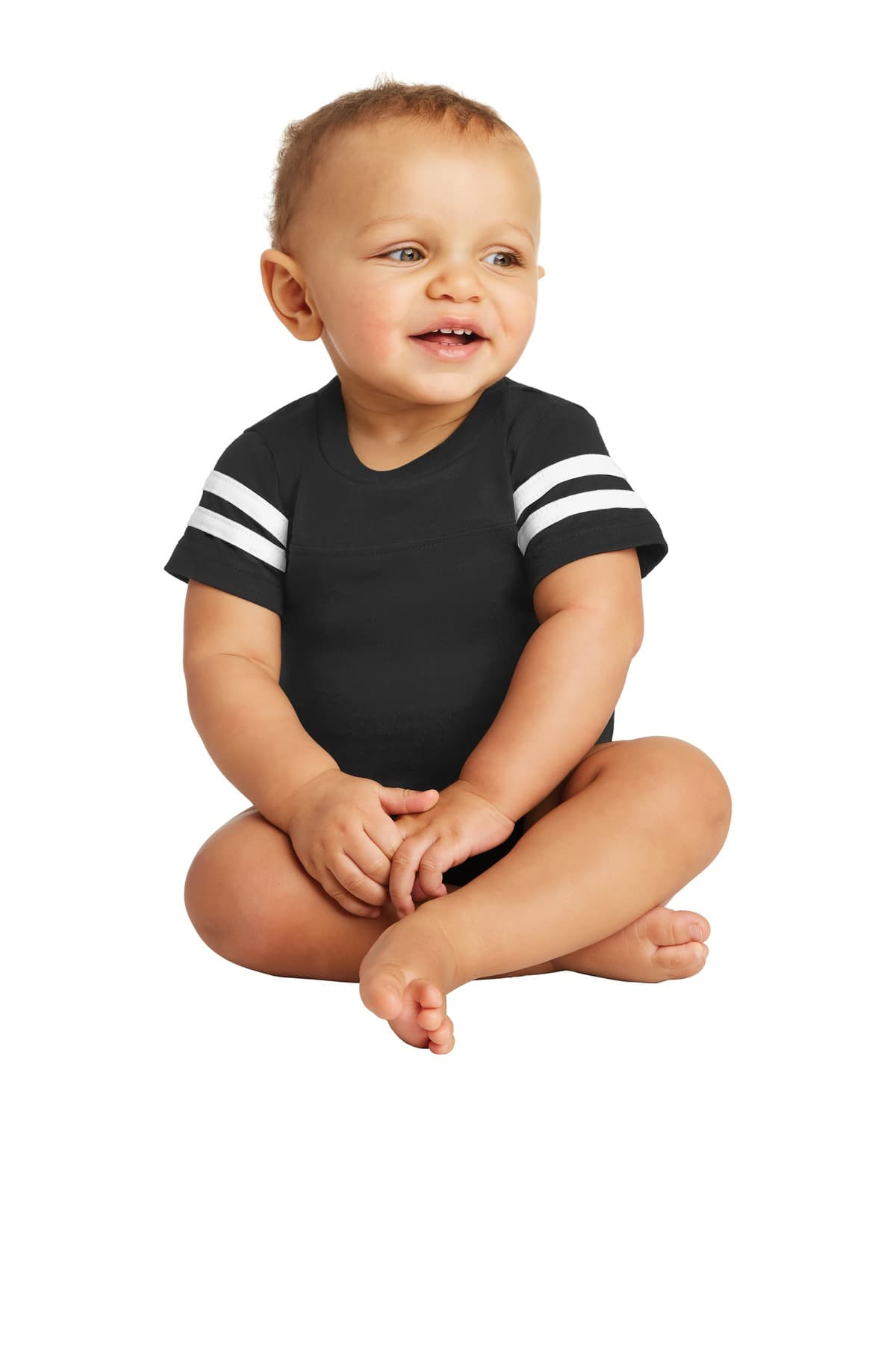 Rabbit Skins  Infant Football Fine Jersey Bodysuit. RS4437 thumbnail 2