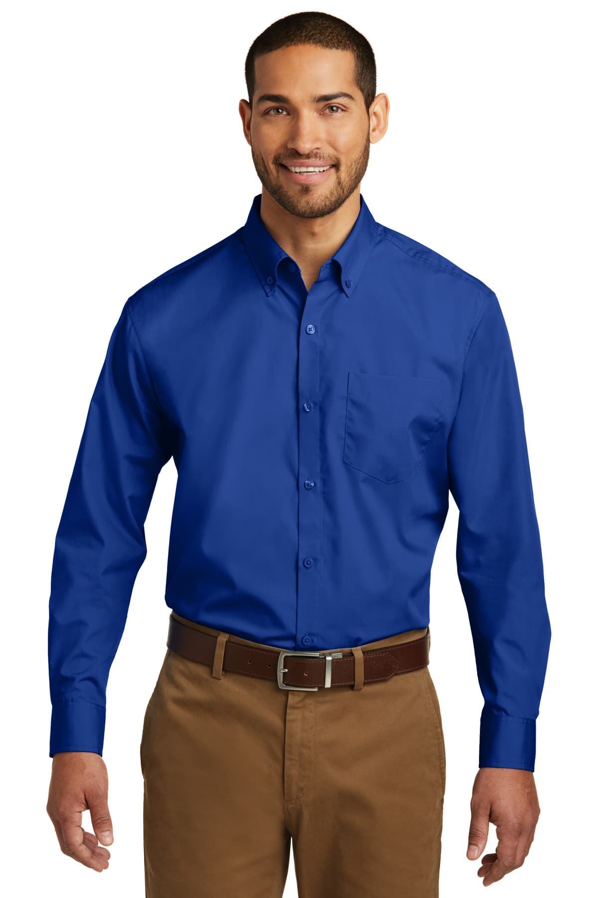 Port Authority ® Tall Long Sleeve Carefree Poplin Shirt. TW100 thumbnail 3