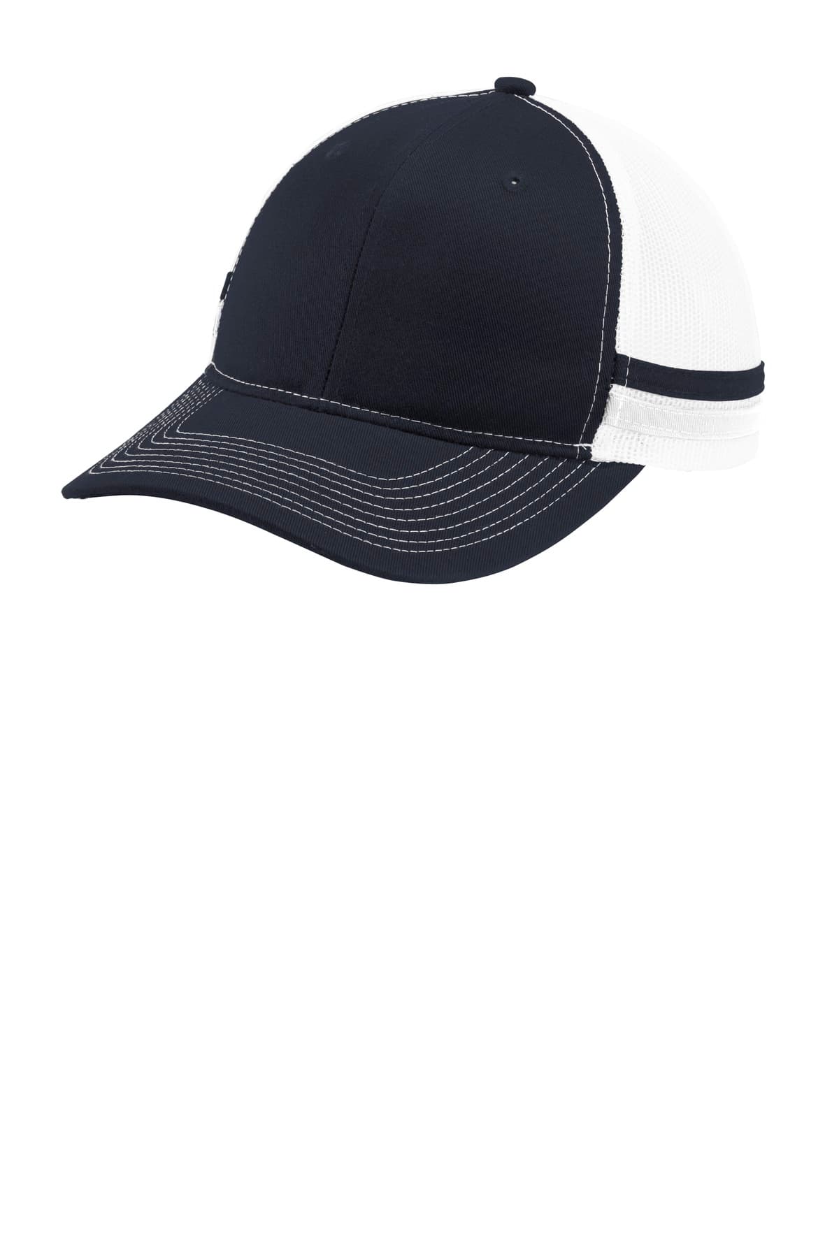 Port Authority ® Two-Stripe Snapback Trucker Cap. C113 thumbnail 5