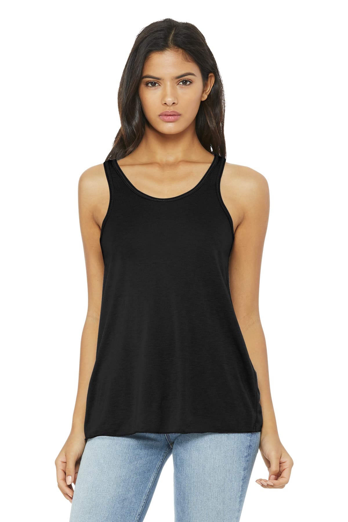 BELLA+CANVAS ® Women's Flowy Racerback Tank. BC8800 thumbnail 3