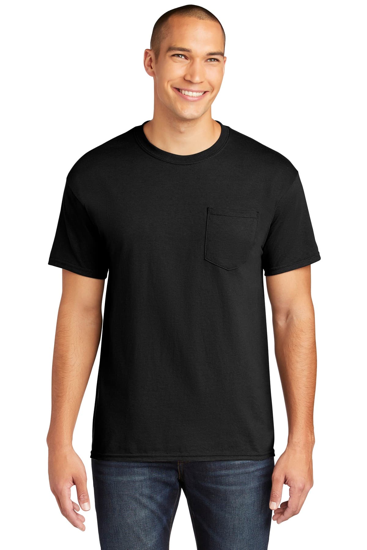 Gildan ® Heavy Cotton  100% Cotton Pocket T-Shirt. 5300 thumbnail 3