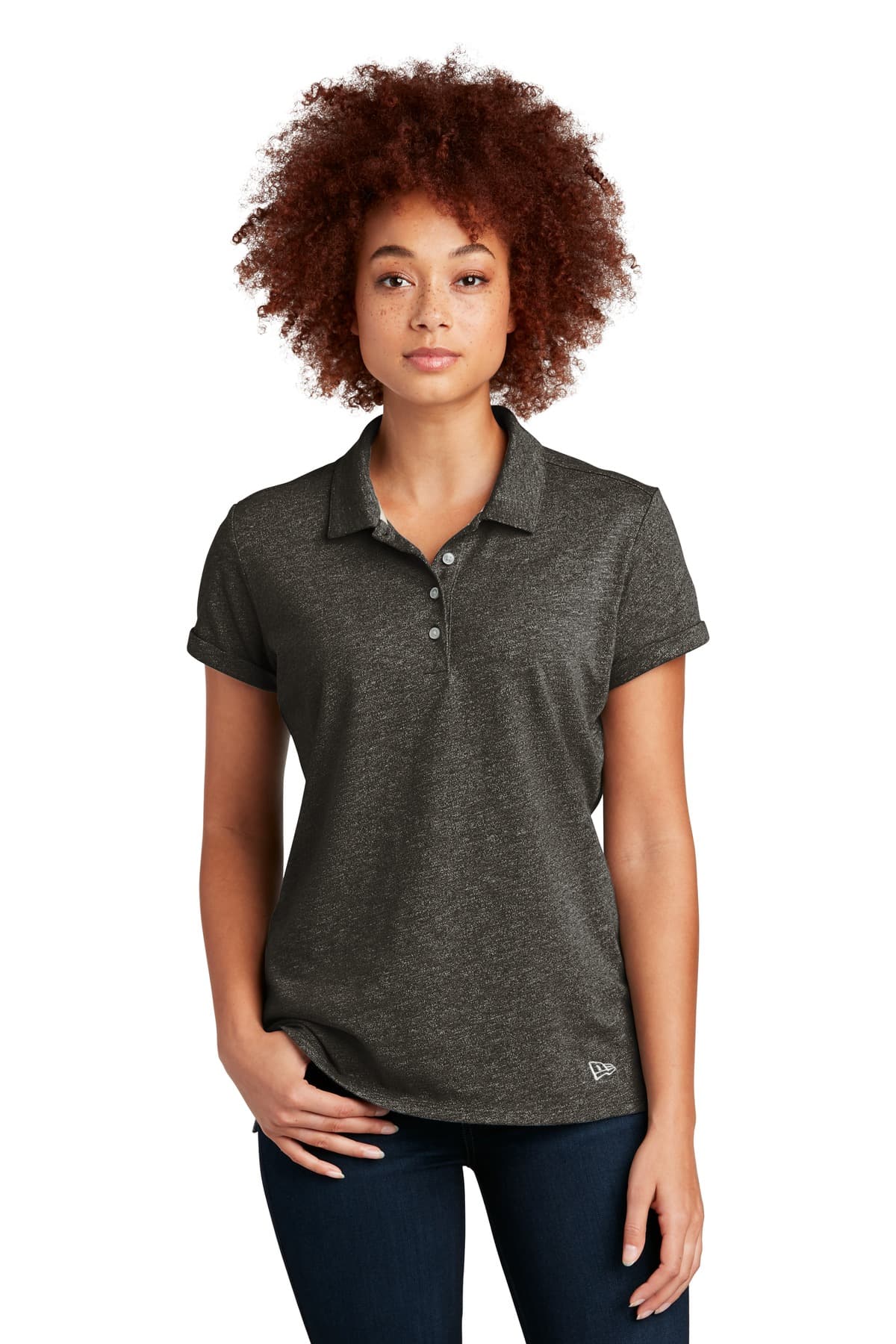 New Era ® Women's Slub Twist Polo LNEA301 thumbnail 2