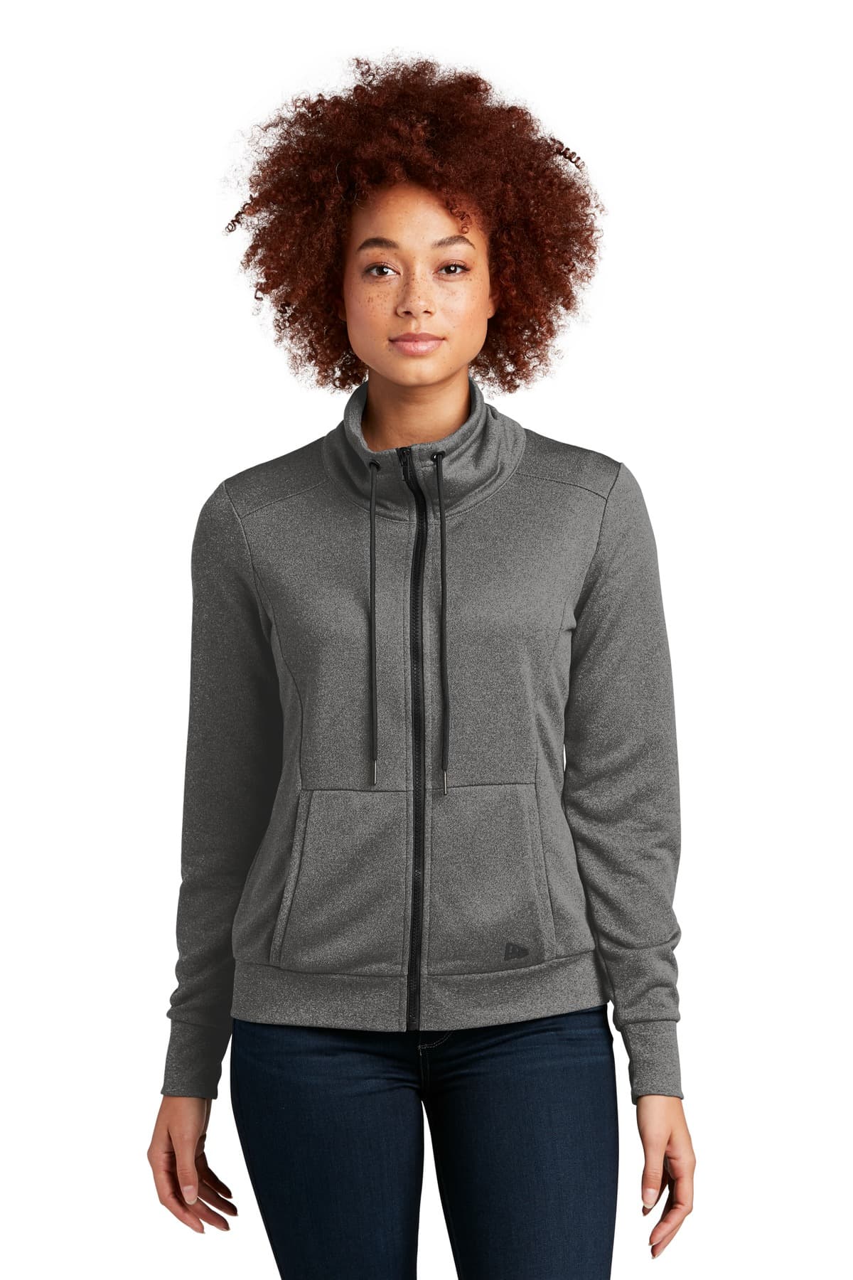 New Era ® Women's Performance Terry Full-Zip Cowl LNEA530 thumbnail 3