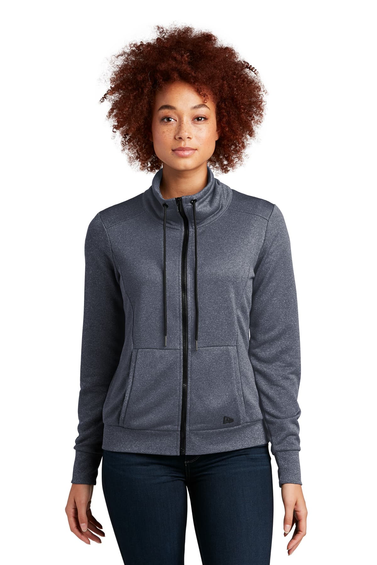 New Era ® Women's Performance Terry Full-Zip Cowl LNEA530 thumbnail 4