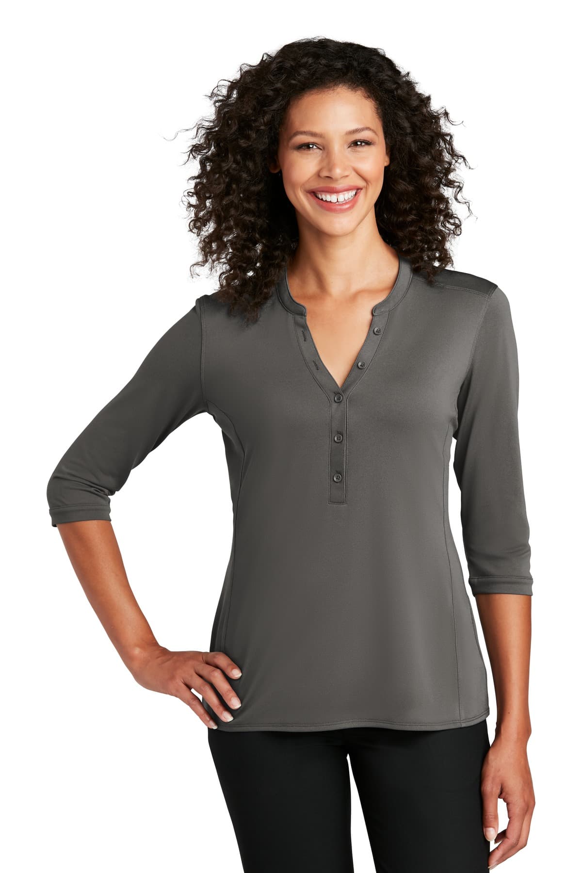 Port Authority ® Women's UV Choice Pique Henley LK750 thumbnail 5