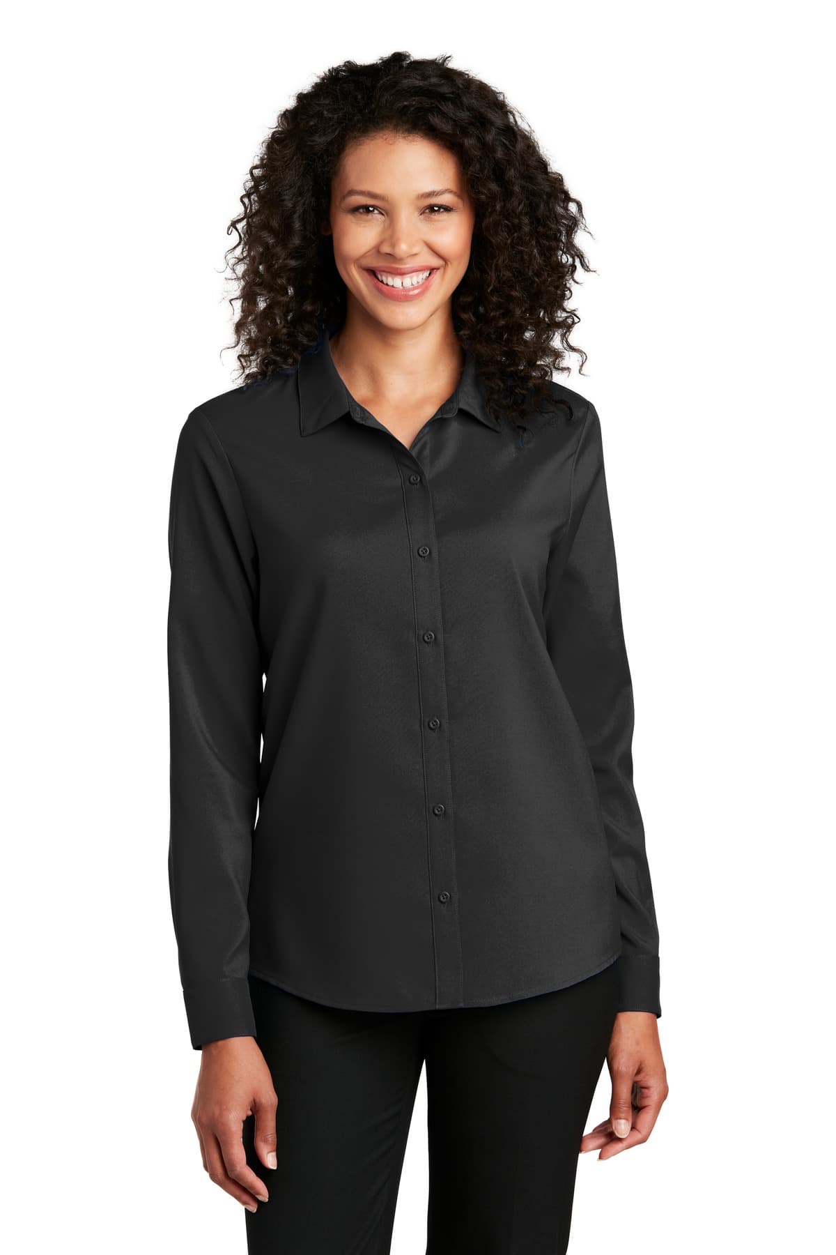 Port Authority ® Women's Long Sleeve Performance Staff Shirt LW401 thumbnail 2