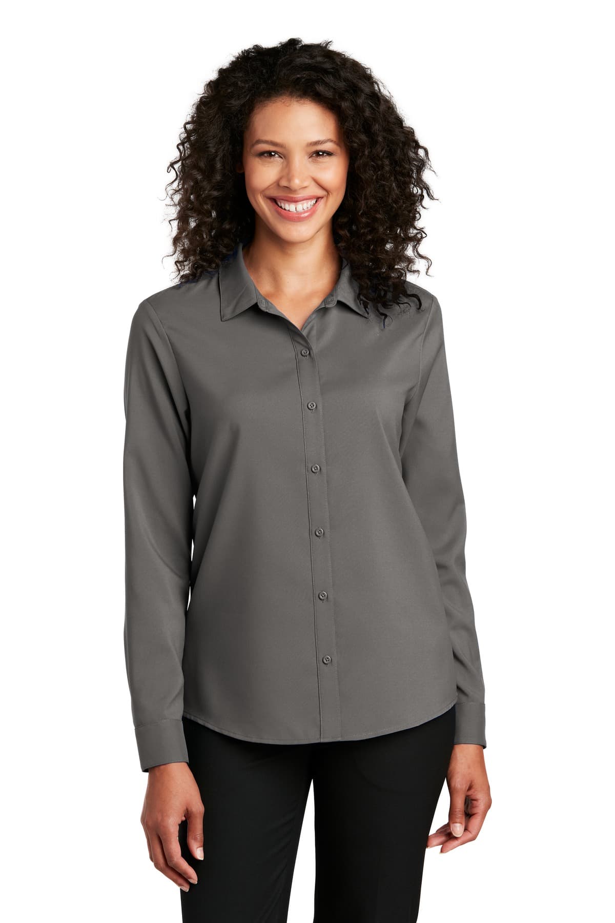 Port Authority ® Women's Long Sleeve Performance Staff Shirt LW401 thumbnail 3