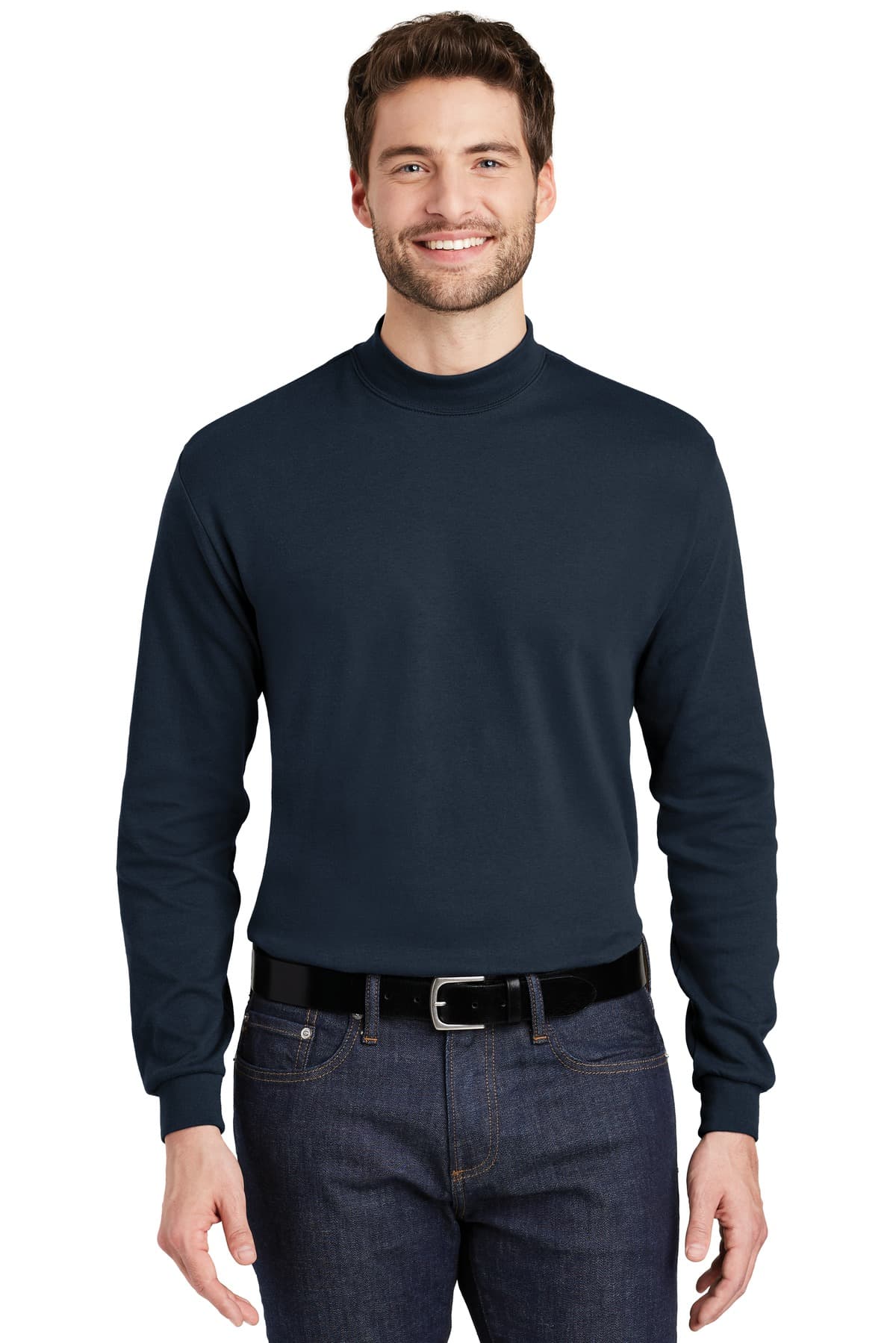 Port Authority ® Interlock Knit Mock Turtleneck. K321 thumbnail 3