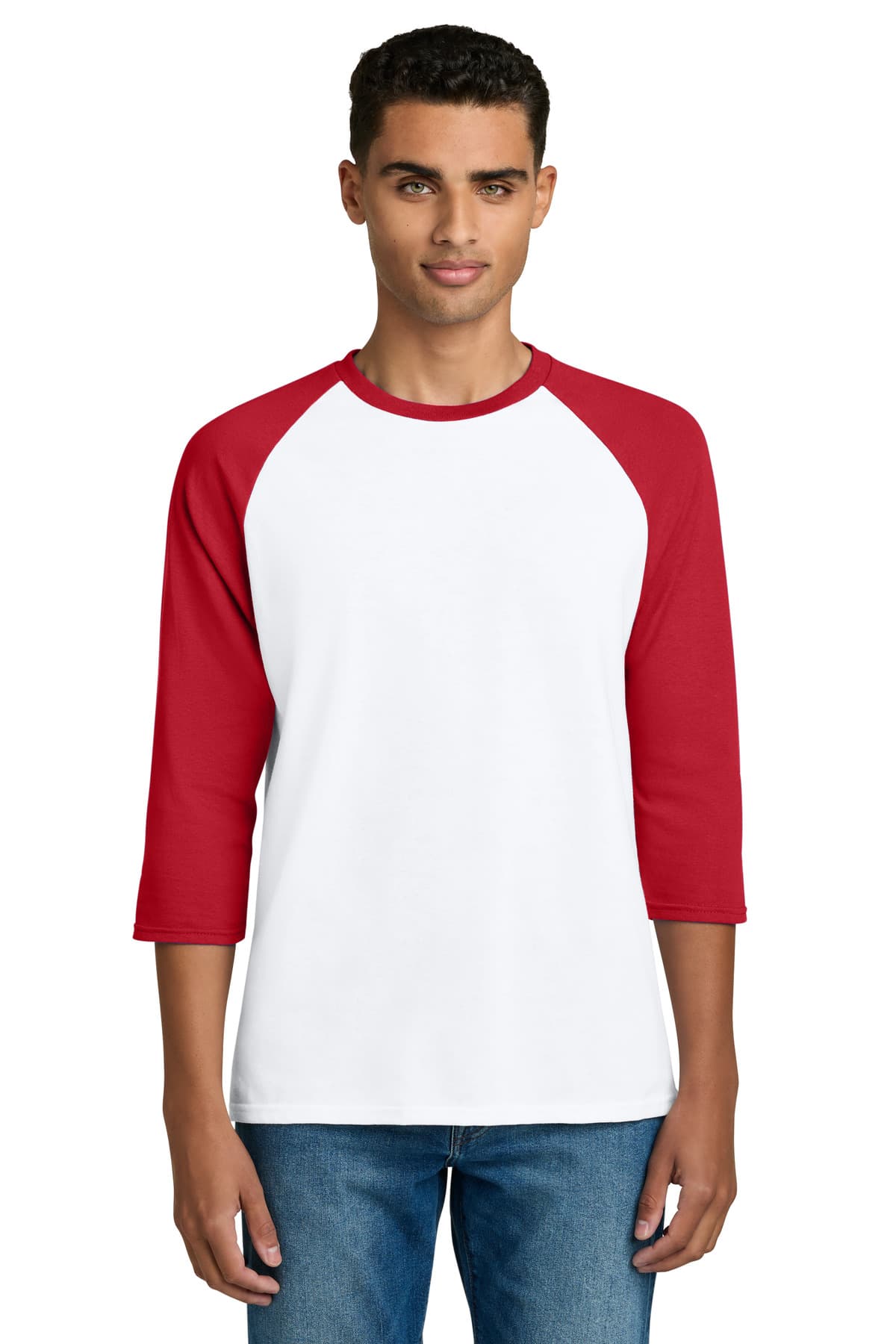 Gildan ® Heavy Cotton ™ 3/4-Sleeve Raglan T-Shirt. 5700 thumbnail 4