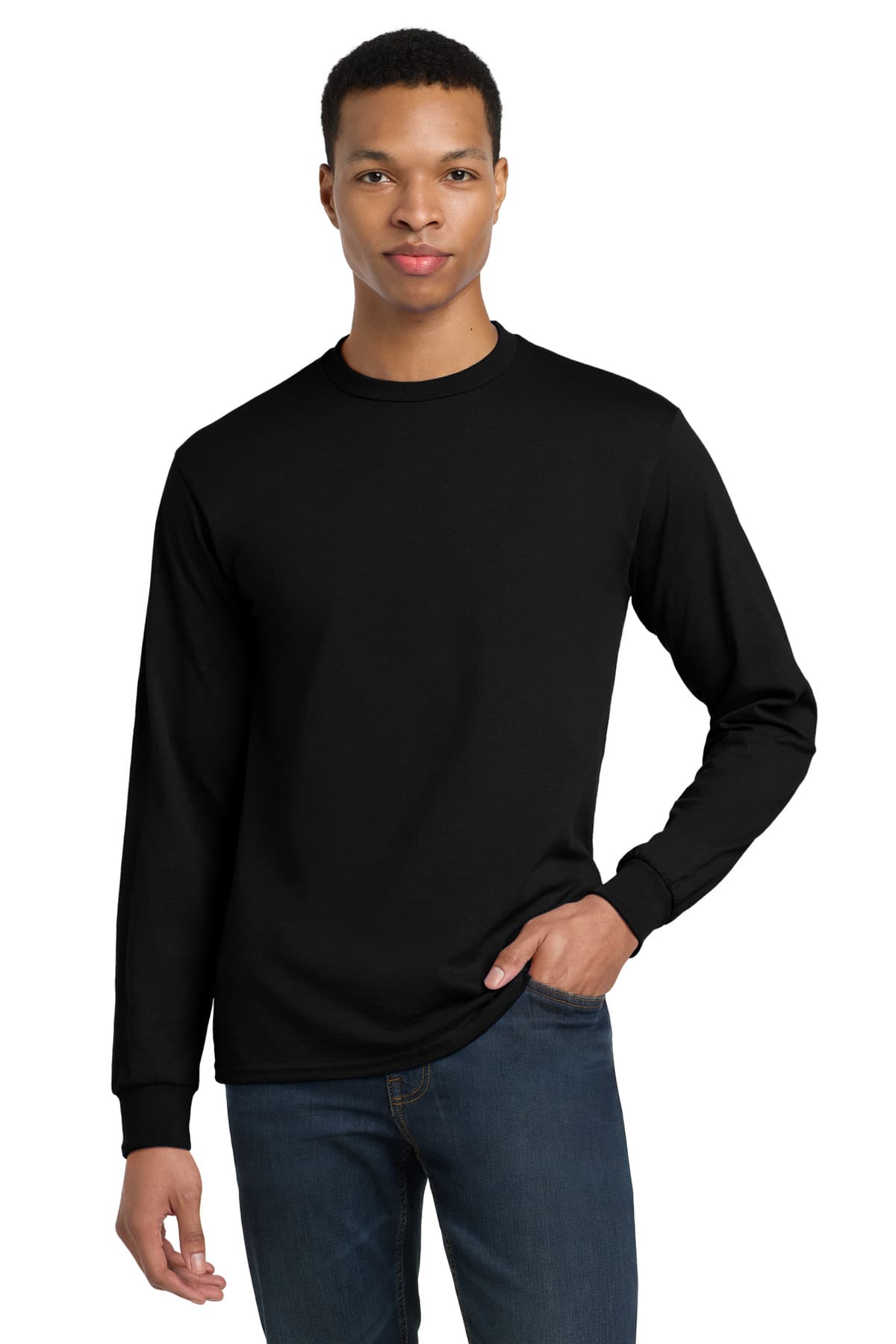 Gildan ® - DryBlend ® 50 Cotton/50 Poly Long Sleeve T-Shirt. 8400 thumbnail 3