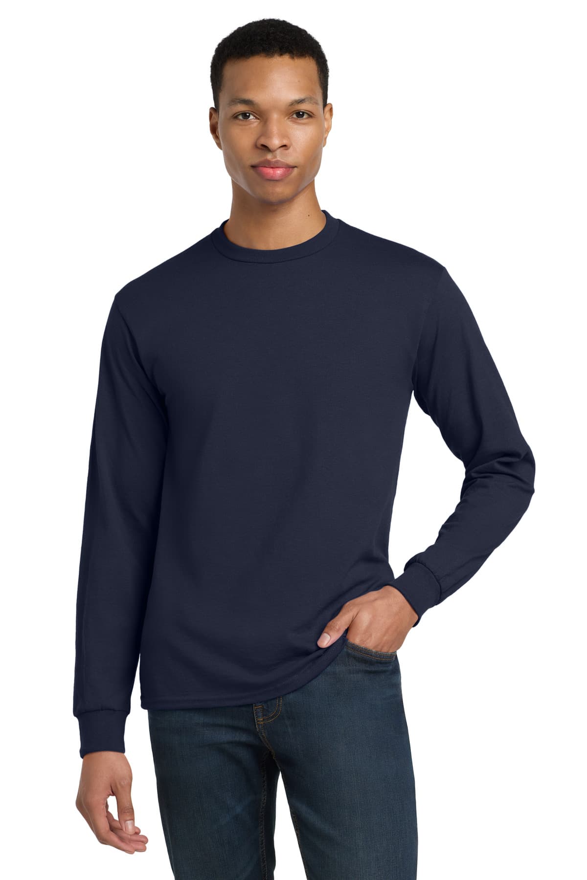 Gildan ® - DryBlend ® 50 Cotton/50 Poly Long Sleeve T-Shirt. 8400 thumbnail 5