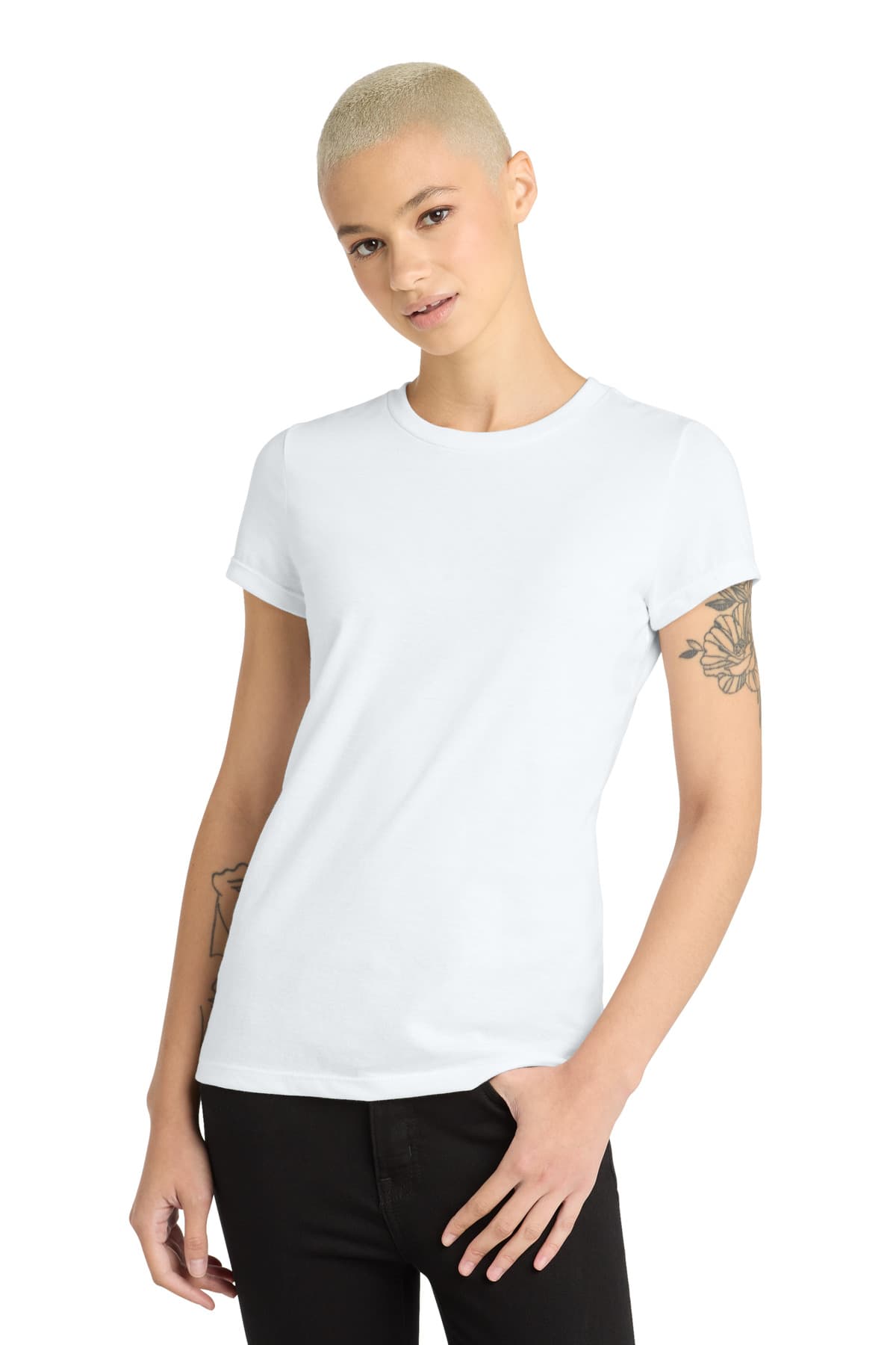 District ® Women's Perfect Blend ® CVC Tee. DM108L thumbnail 2