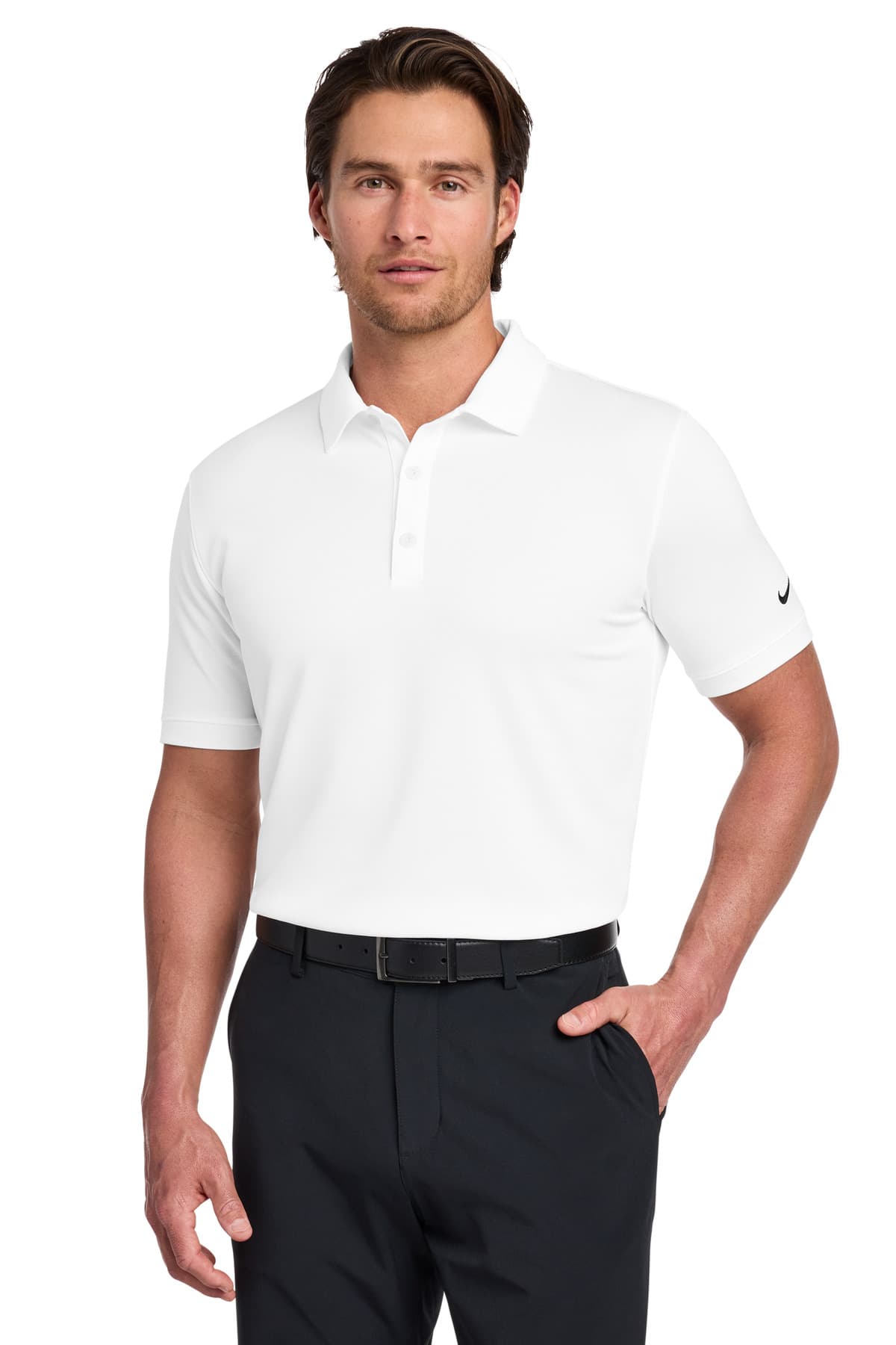 Nike Dri-FIT Solid Icon Pique Modern Fit Polo. 746099 thumbnail 3