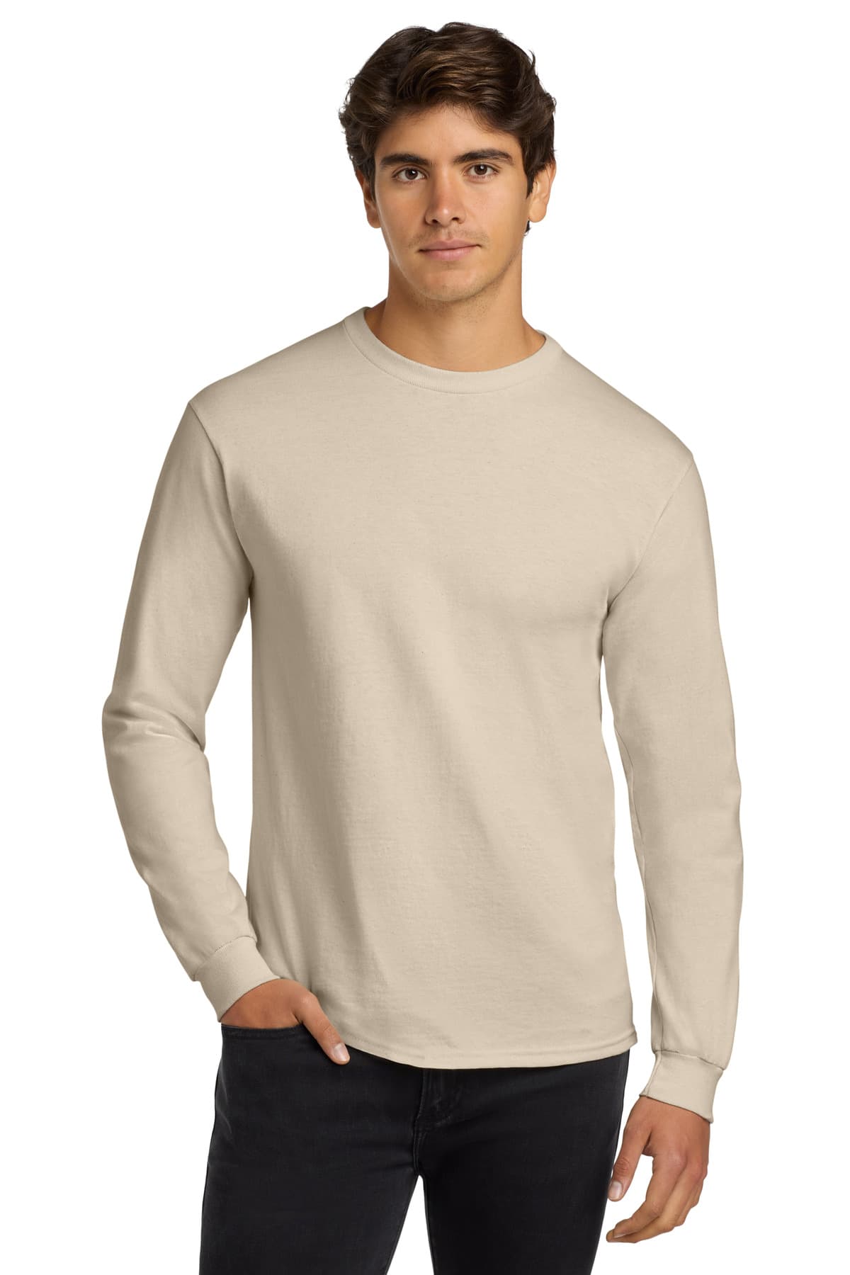 Gildan ® - Ultra Cotton ® 100% US Cotton Long Sleeve T-Shirt. G2400 thumbnail 2