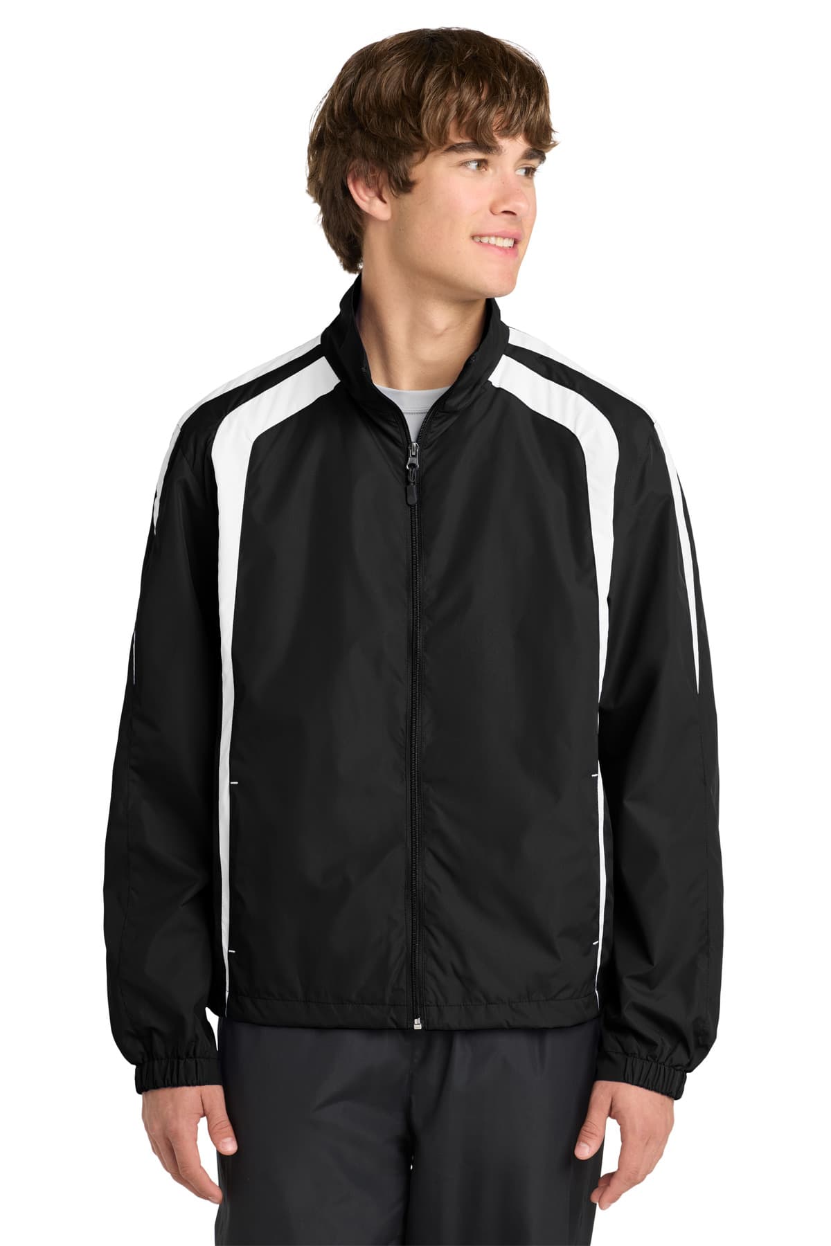 Sport-Tek ® Colorblock Raglan Jacket. JST60 thumbnail 2
