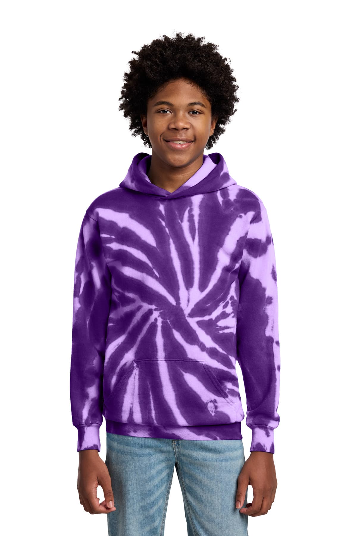 Port & Co  Youth Tie-Dye Pullover Hooded Sweatshirt. PC146Y thumbnail 5