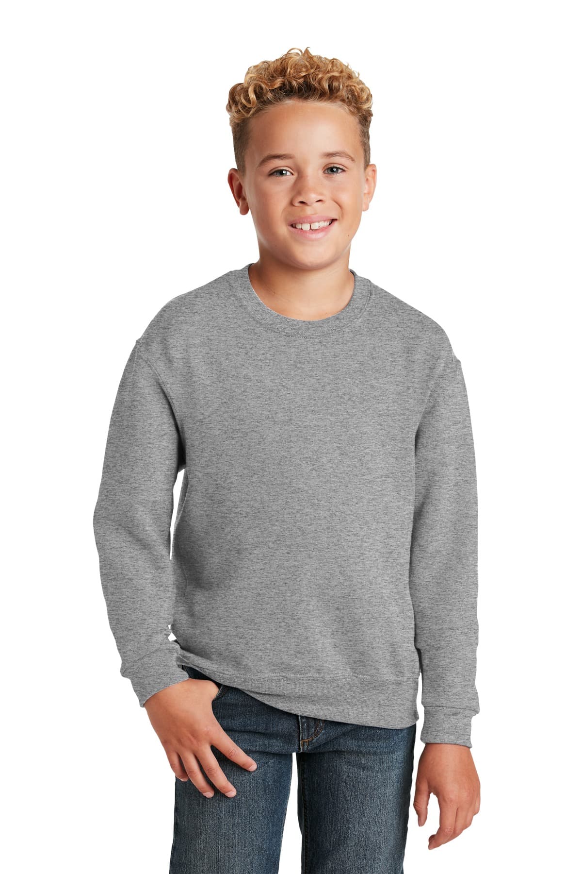 Jerzees ® - Youth NuBlend ® Crewneck Sweatshirt. 562B thumbnail 5