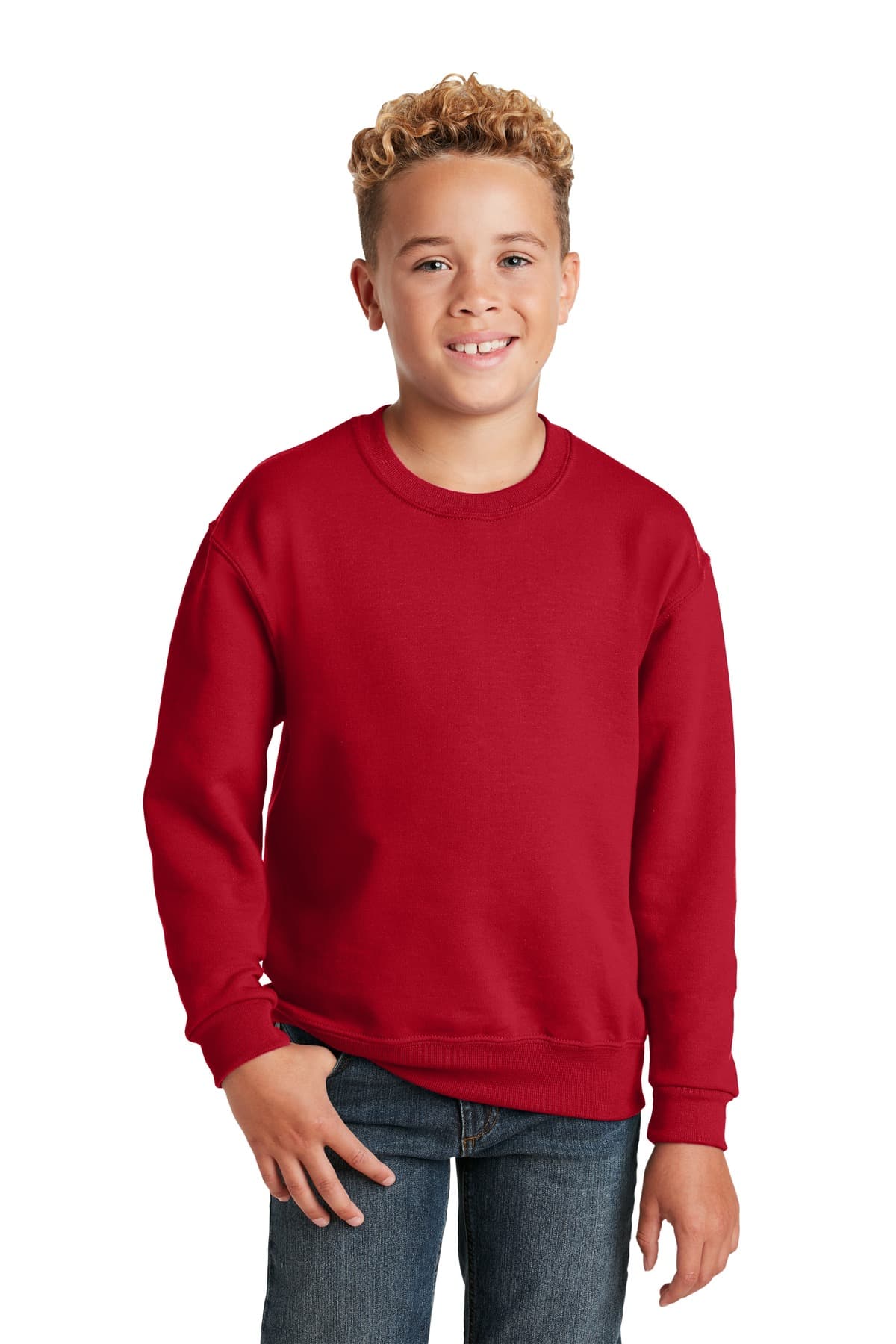 Jerzees ® - Youth NuBlend ® Crewneck Sweatshirt. 562B thumbnail 4