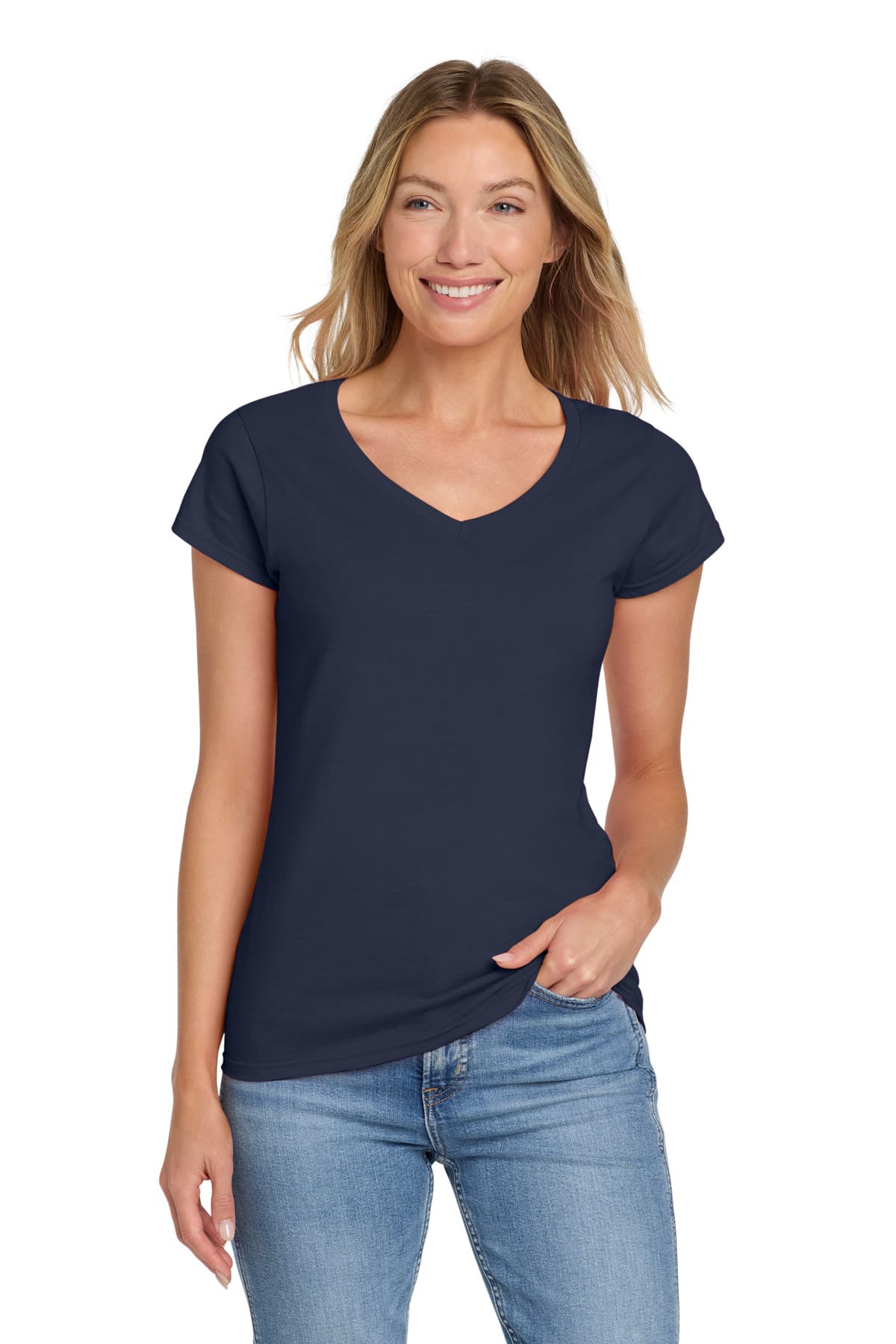 Gildan Softstyle ® Women's Fit V-Neck T-Shirt. 64V00L thumbnail 7