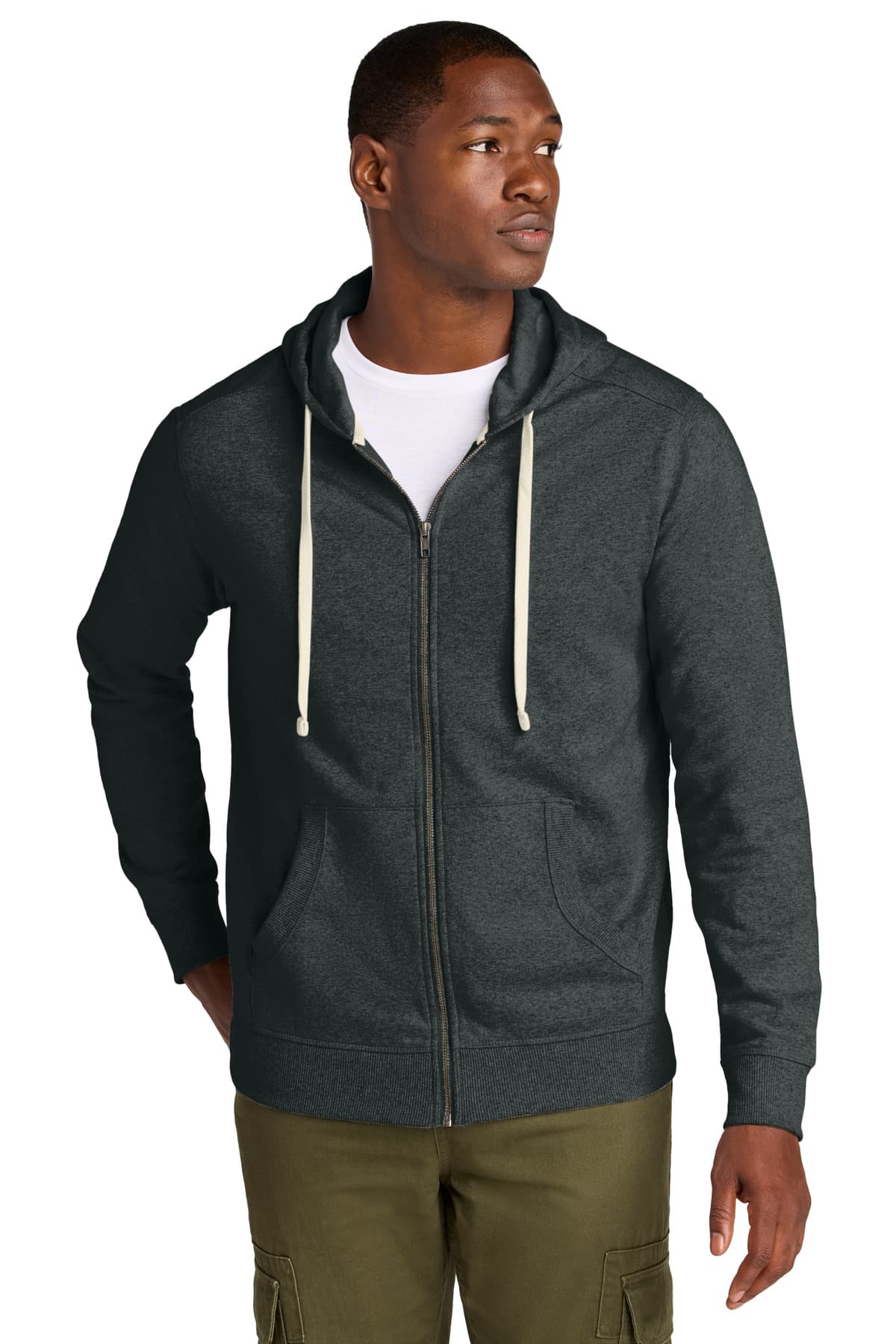 District ® Re-Fleece  Full-Zip Hoodie DT8102 thumbnail 3