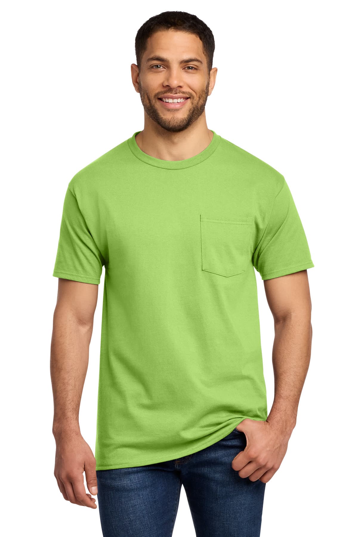 Port & Co ™ Tall Essential Pocket Tee. PC61PT thumbnail 4