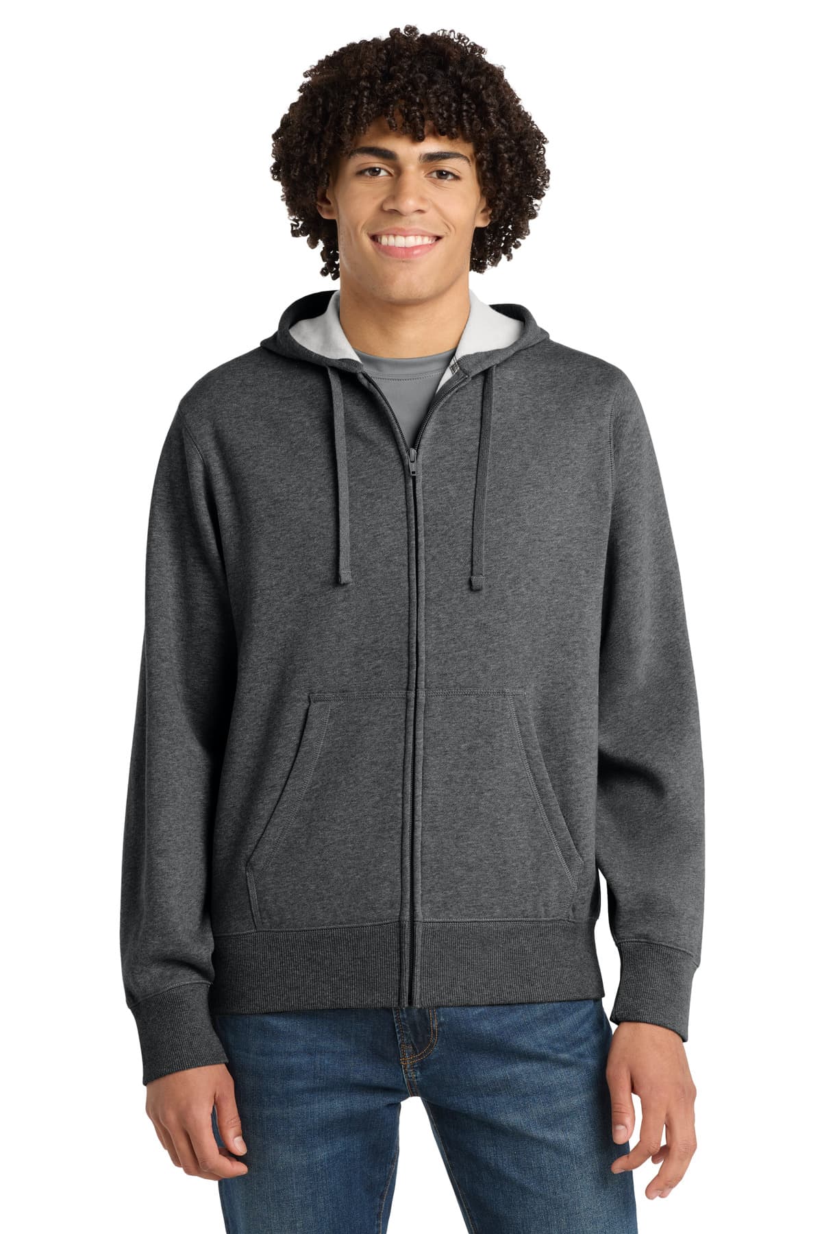 Sport-Tek ® Full-Zip Hooded Sweatshirt. ST258 thumbnail 3