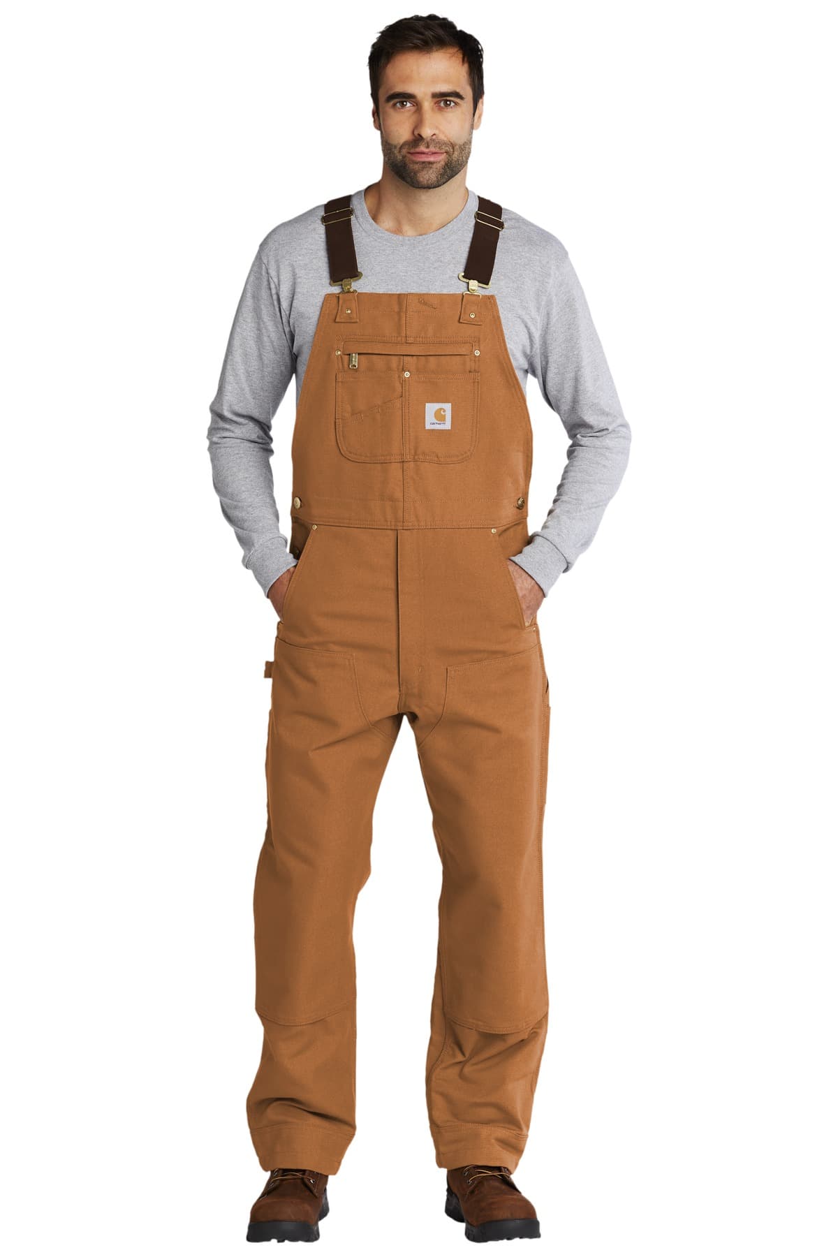 Carhartt ® Duck Unlined Bib Overalls. CT102776 thumbnail 3