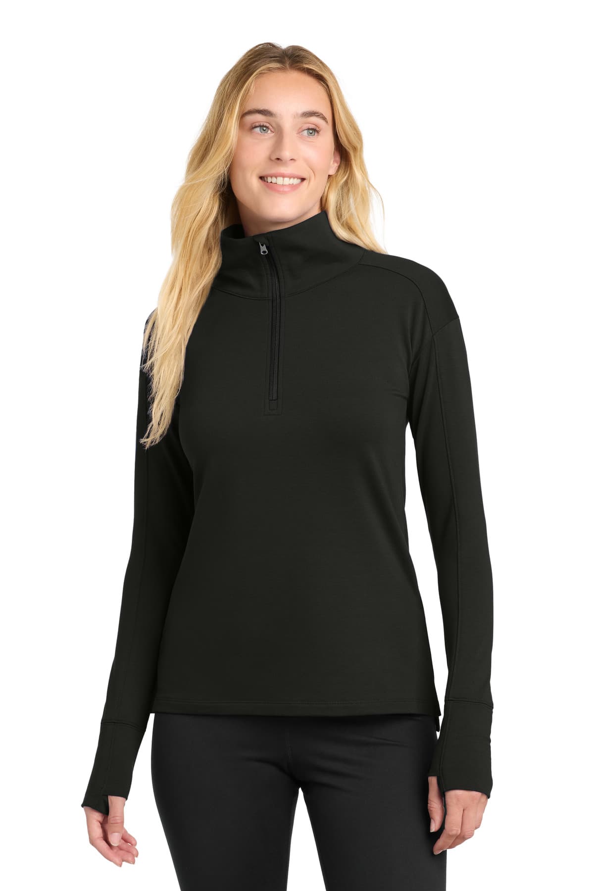 Sport-Tek ® Women's Sport-Wick ® Flex Fleece 1/4-Zip. LST561 thumbnail 2