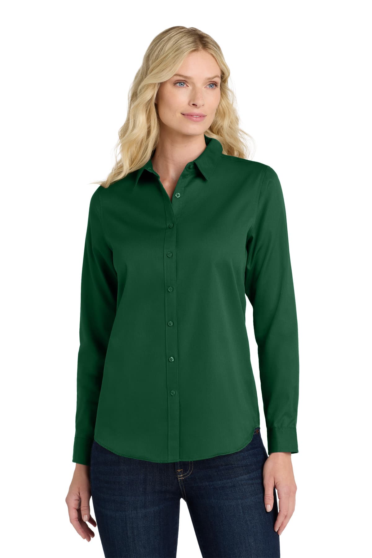 Port Authority ® Women's Long Sleeve SuperPro React  Twill Shirt. LW808 thumbnail 4