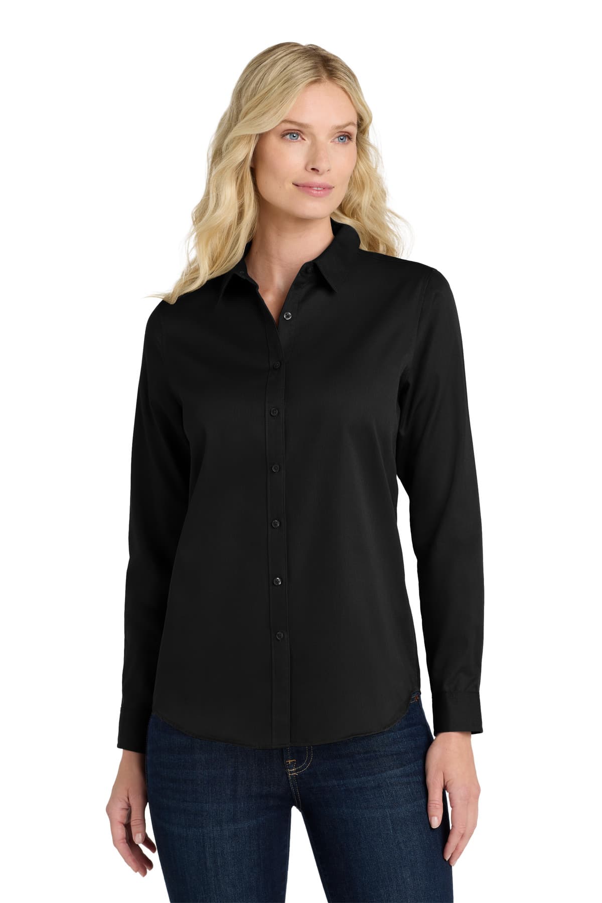 Port Authority ® Women's Long Sleeve SuperPro React  Twill Shirt. LW808 thumbnail 5
