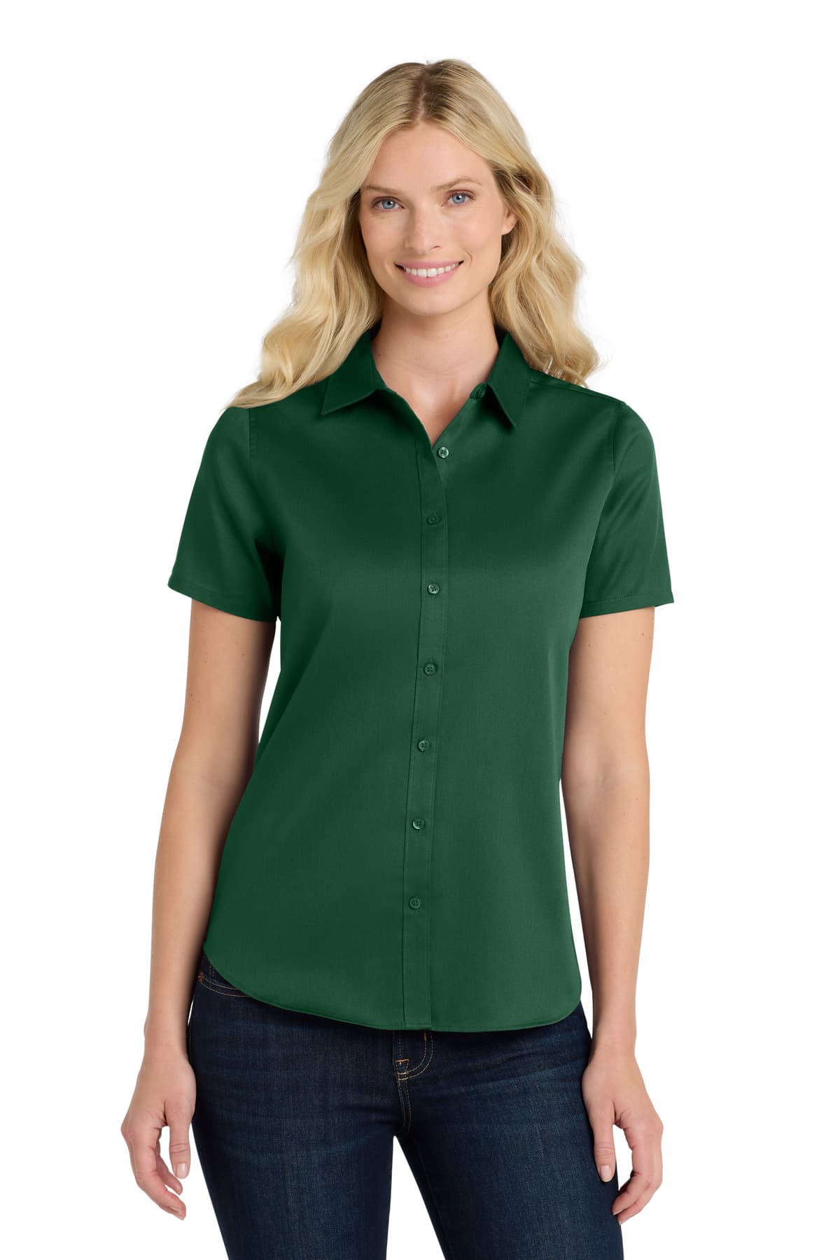 Port Authority ® Women's Short Sleeve SuperPro React  Twill Shirt. LW809 thumbnail 4