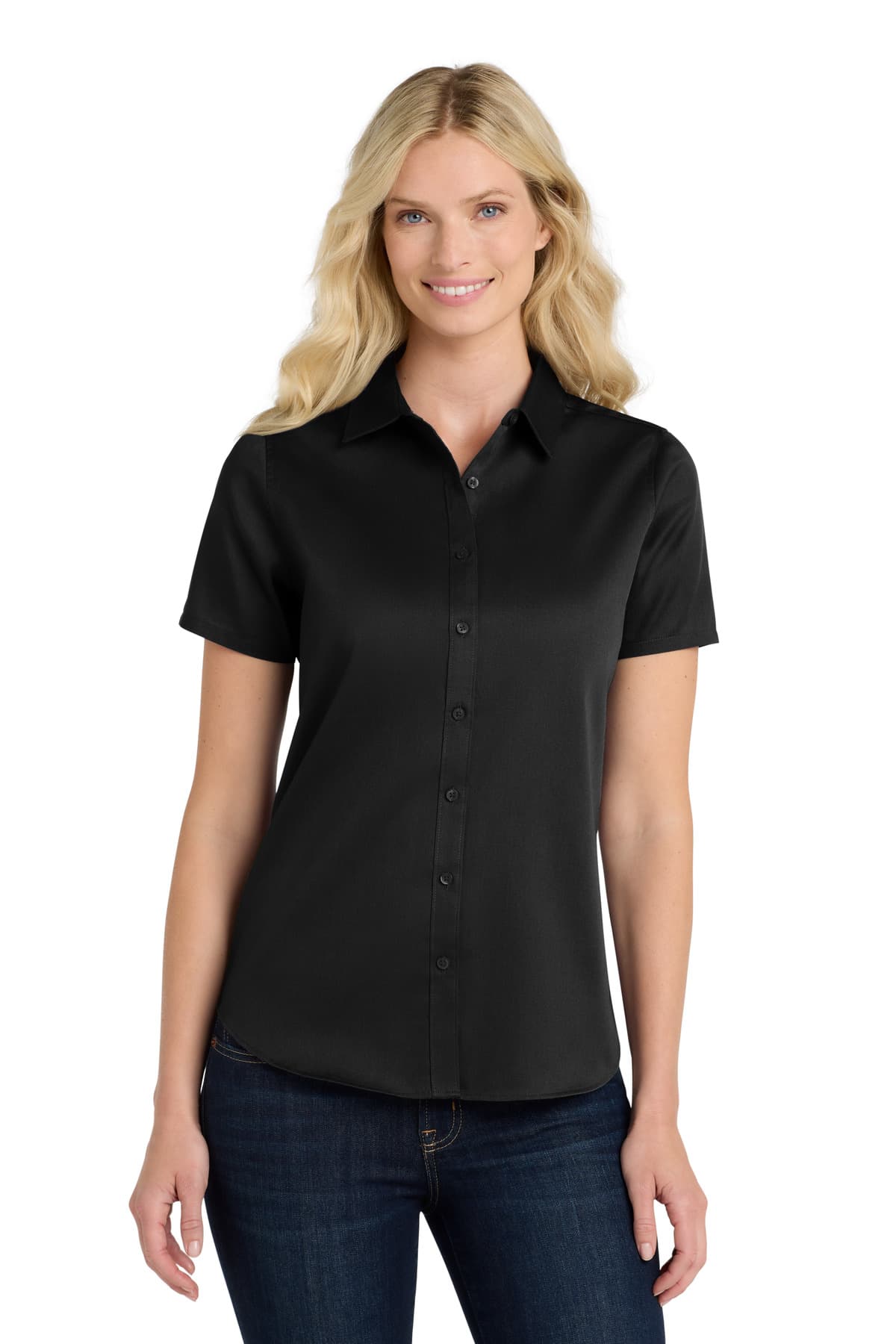 Port Authority ® Women's Short Sleeve SuperPro React  Twill Shirt. LW809 thumbnail 5
