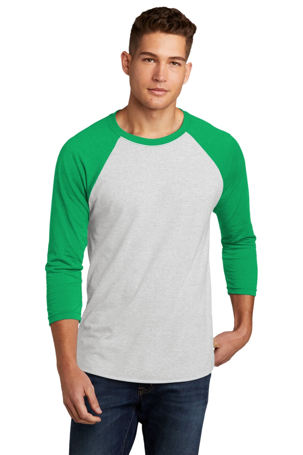 Next Level Apparel ® Adult Tri-Blend 3/4-Sleeve Raglan Tee. NL6051 thumbnail 2